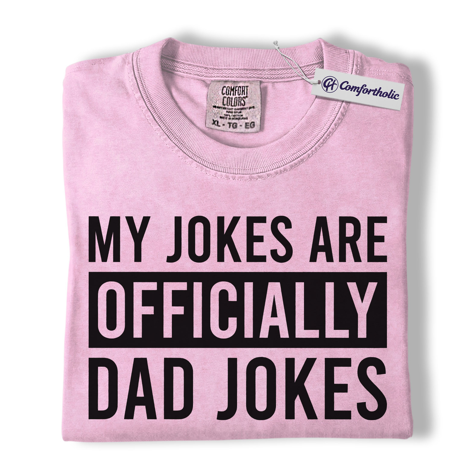 Dad Jokes Shirt, Bold Typography Funny Quote Graphic Tee, Classic Dad Humor T-Shirt, Gift for Fathers & Father’s Day Lovers, Comfort Colors Shirt - Image 8
