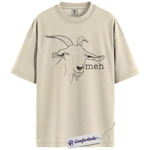 Funny Goat Shirt, Minimal Farm Animal Graphic Tee, Goat Lover T-Shirt, Cute Gift for Farmers & Homestead Moms, Comfort Colors Shirt