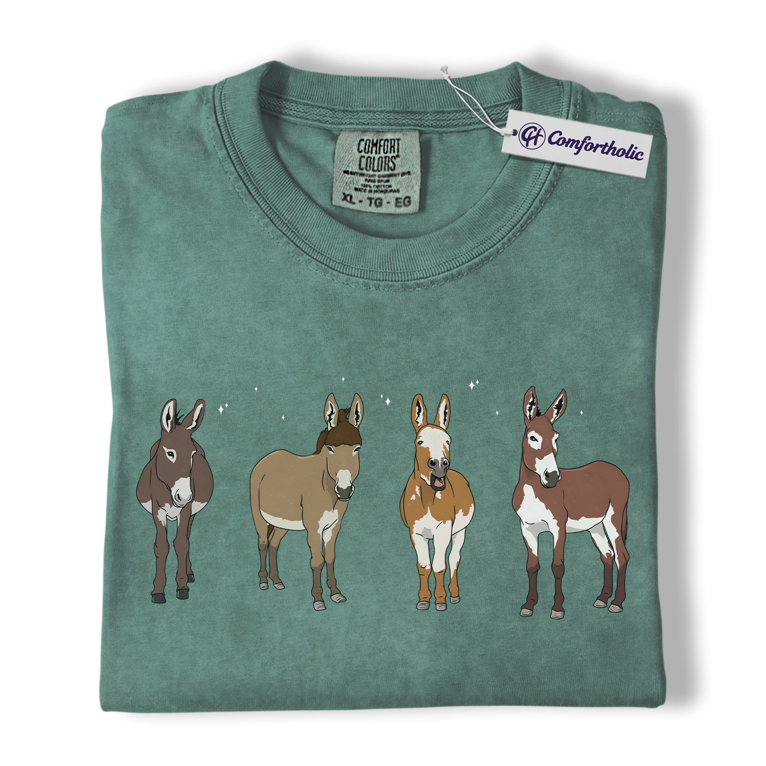 Donkey Shirt, Cute Farm Animal Graphic Tee, Mini Donkey Mom T-Shirt, Barnyard Gift for Donkey Lovers, Comfort Colors Shirt - Image 10