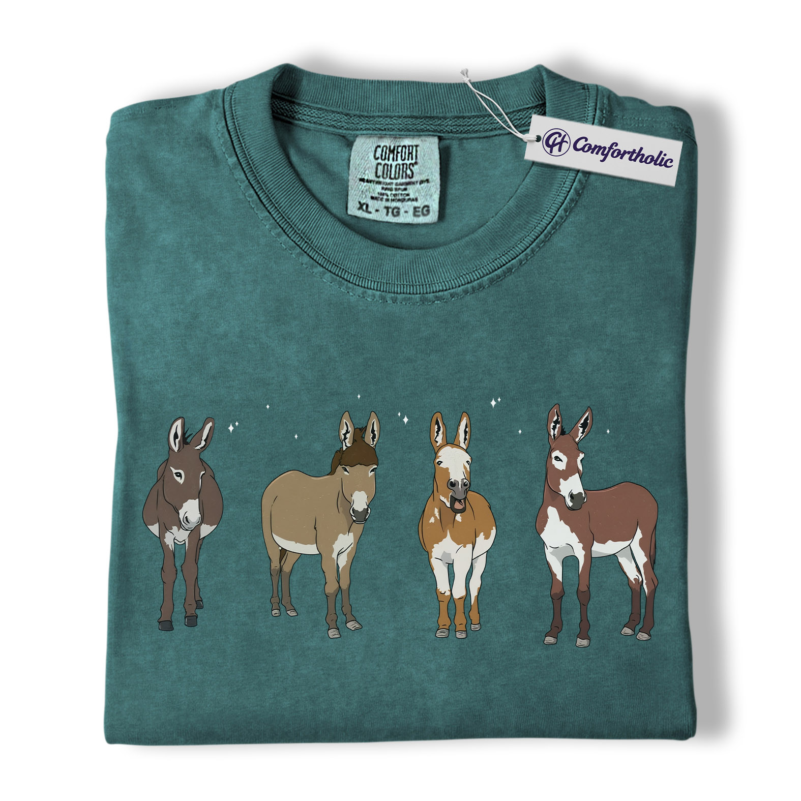 Donkey Shirt, Cute Farm Animal Graphic Tee, Mini Donkey Mom T-Shirt, Barnyard Gift for Donkey Lovers, Comfort Colors Shirt - Image 11