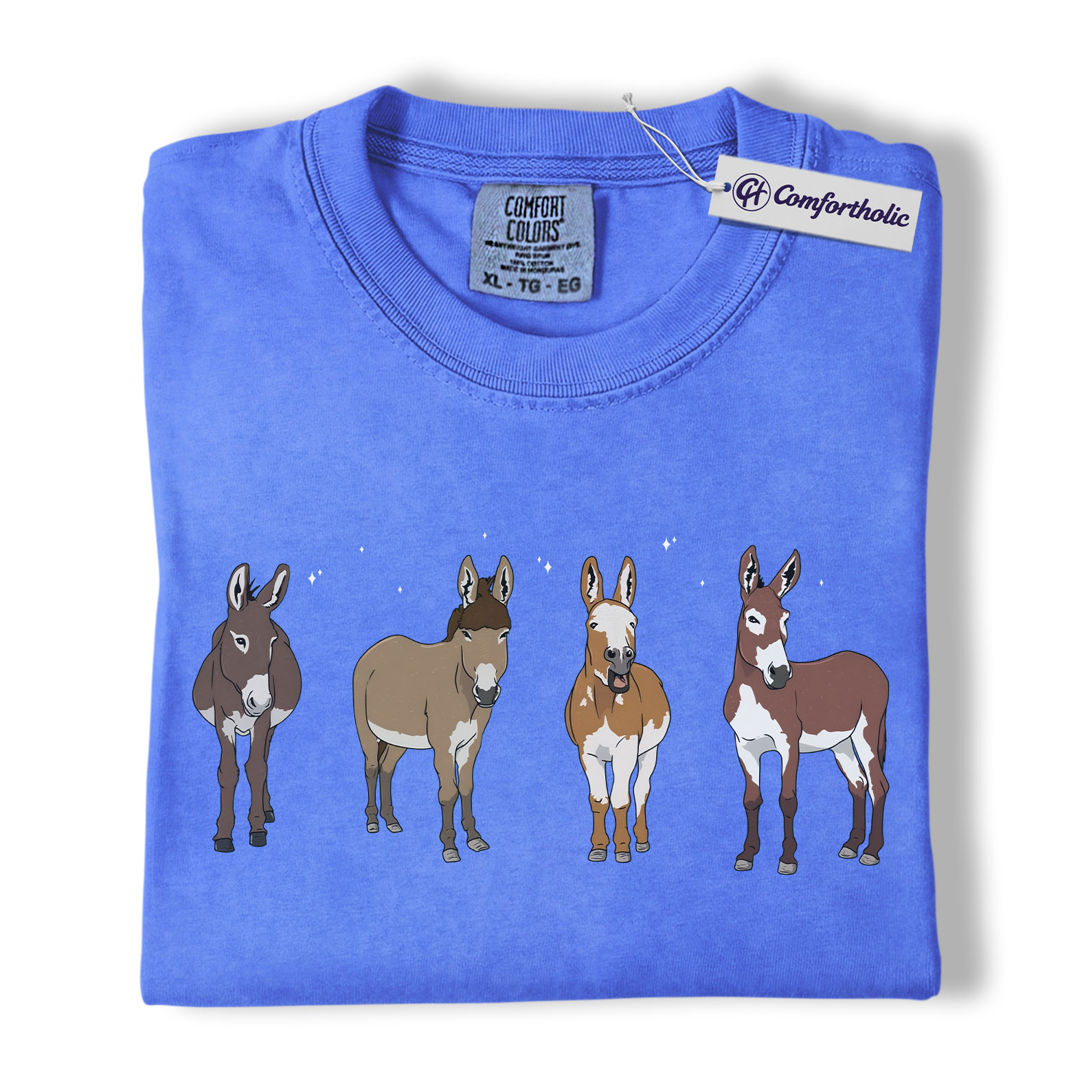 Donkey Shirt, Cute Farm Animal Graphic Tee, Mini Donkey Mom T-Shirt, Barnyard Gift for Donkey Lovers, Comfort Colors Shirt - Image 12