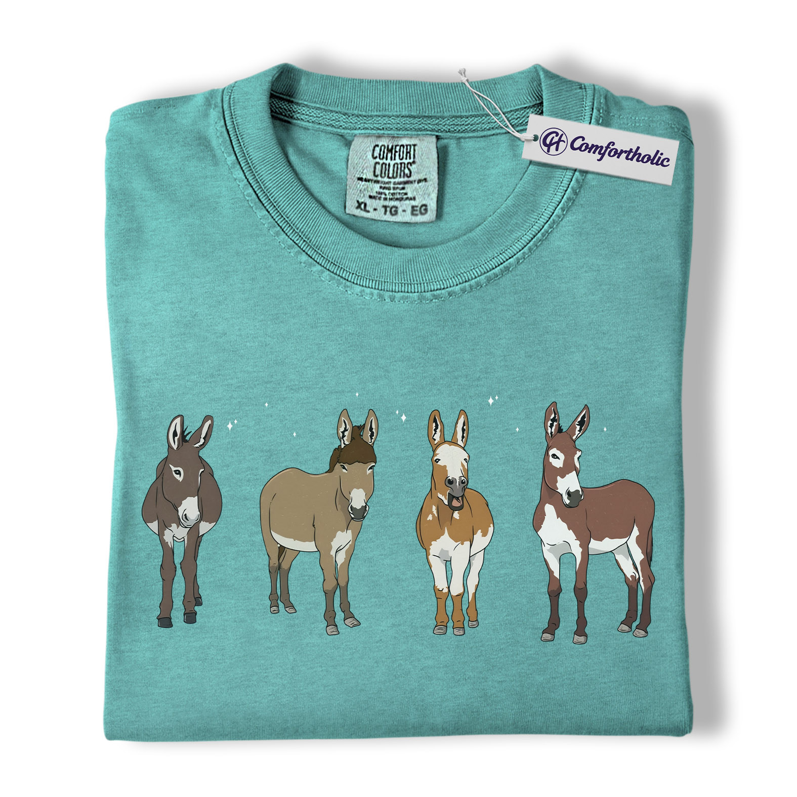 Donkey Shirt, Cute Farm Animal Graphic Tee, Mini Donkey Mom T-Shirt, Barnyard Gift for Donkey Lovers, Comfort Colors Shirt - Image 13