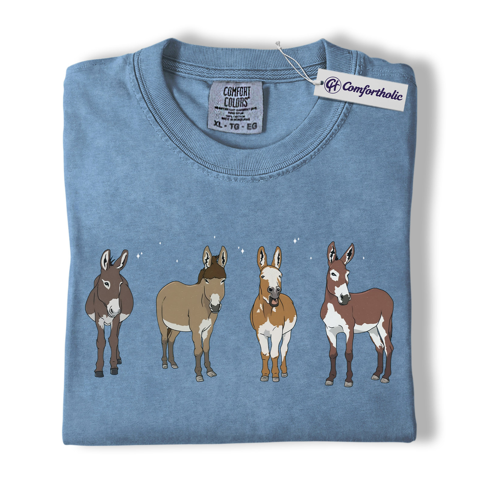 Donkey Shirt, Cute Farm Animal Graphic Tee, Mini Donkey Mom T-Shirt, Barnyard Gift for Donkey Lovers, Comfort Colors Shirt - Image 17