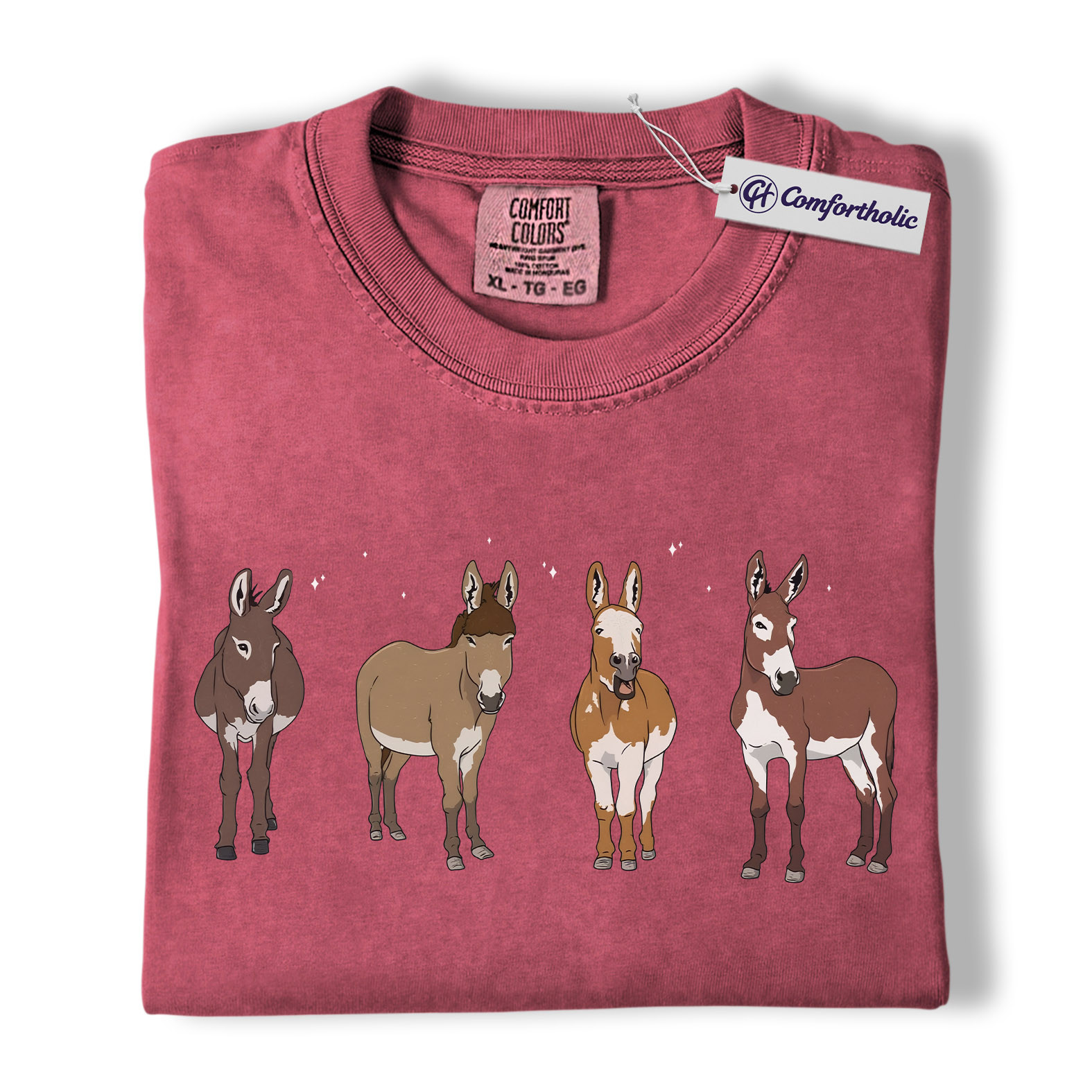 Donkey Shirt, Cute Farm Animal Graphic Tee, Mini Donkey Mom T-Shirt, Barnyard Gift for Donkey Lovers, Comfort Colors Shirt - Image 18
