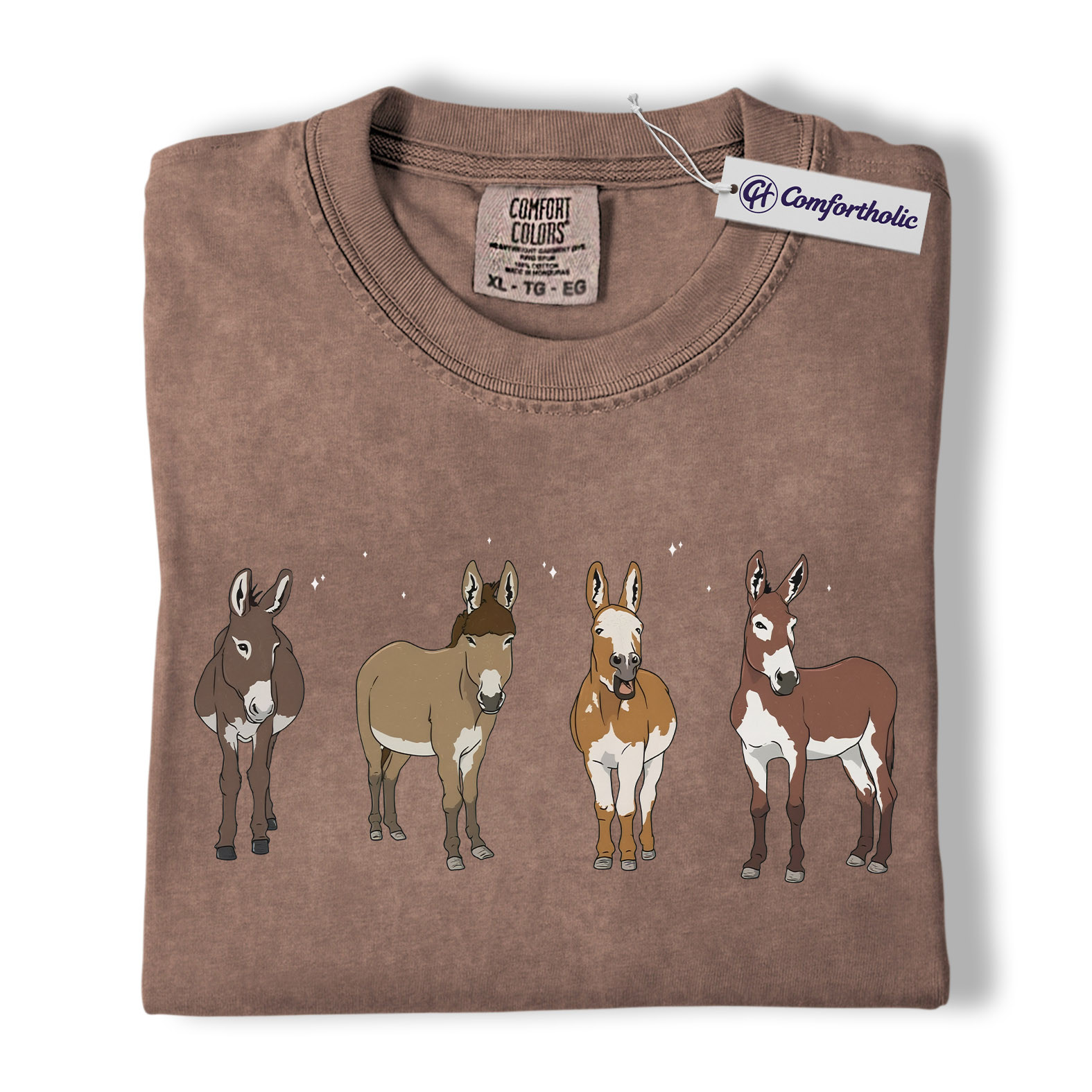 Donkey Shirt, Cute Farm Animal Graphic Tee, Mini Donkey Mom T-Shirt, Barnyard Gift for Donkey Lovers, Comfort Colors Shirt - Image 19