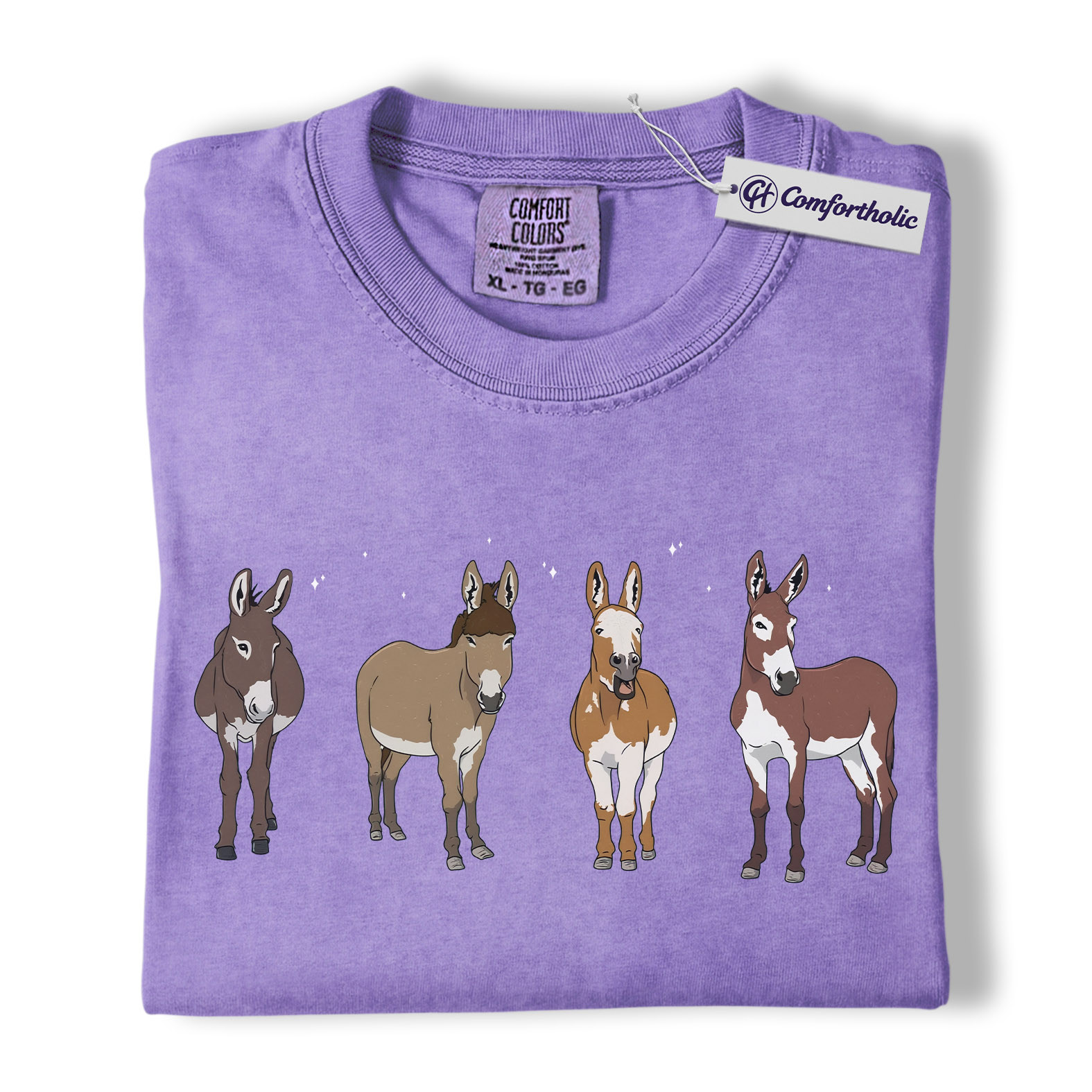 Donkey Shirt, Cute Farm Animal Graphic Tee, Mini Donkey Mom T-Shirt, Barnyard Gift for Donkey Lovers, Comfort Colors Shirt - Image 20