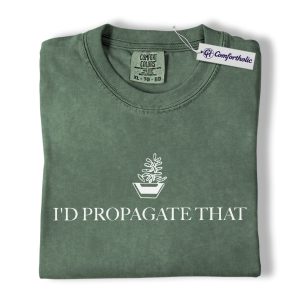Plant Propagation Shirt, Minimalist Houseplant Graphic Tee, Funny Plant Lover T-Shirt, Gift for Gardeners & Plant Moms, Comfort Colors Shirt