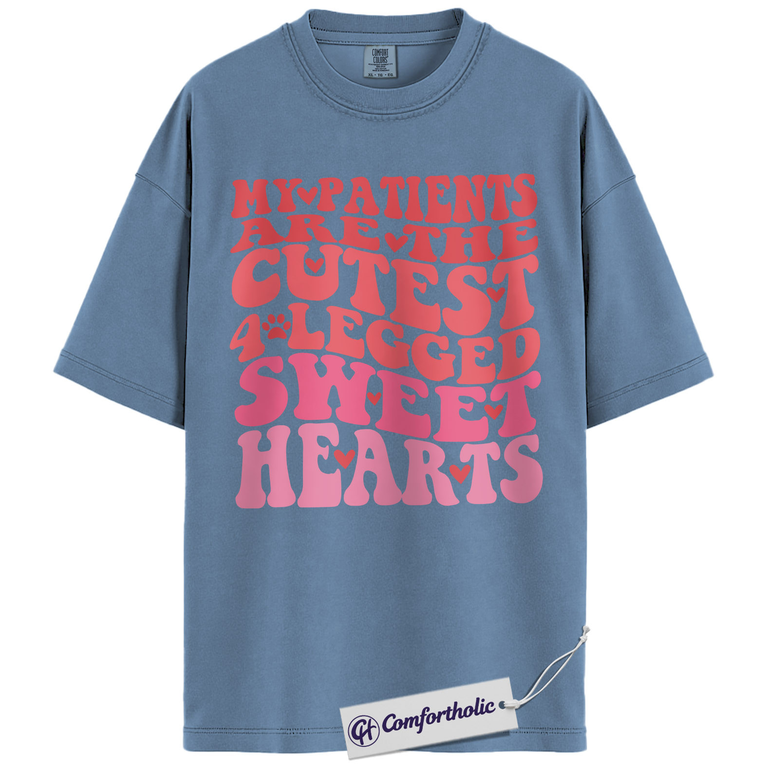 Vet Tech Valentine Shirt, Retro Funny Veterinary Graphic Tee, Cute Animal Lover T-Shirt, Valentine’s Day Gift for Vet Techs, Comfort Colors Shirt - Image 17