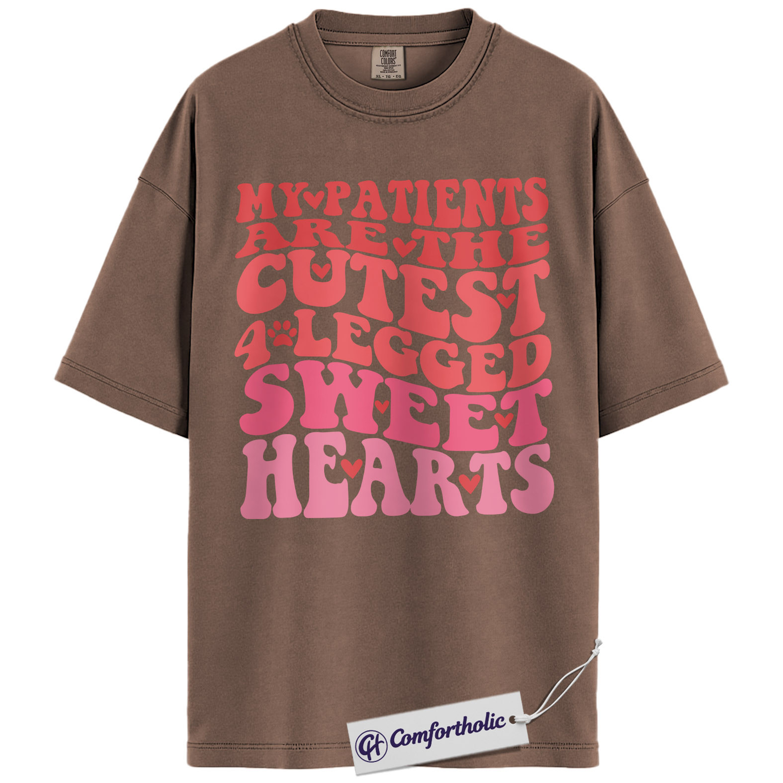 Vet Tech Valentine Shirt, Retro Funny Veterinary Graphic Tee, Cute Animal Lover T-Shirt, Valentine’s Day Gift for Vet Techs, Comfort Colors Shirt - Image 19