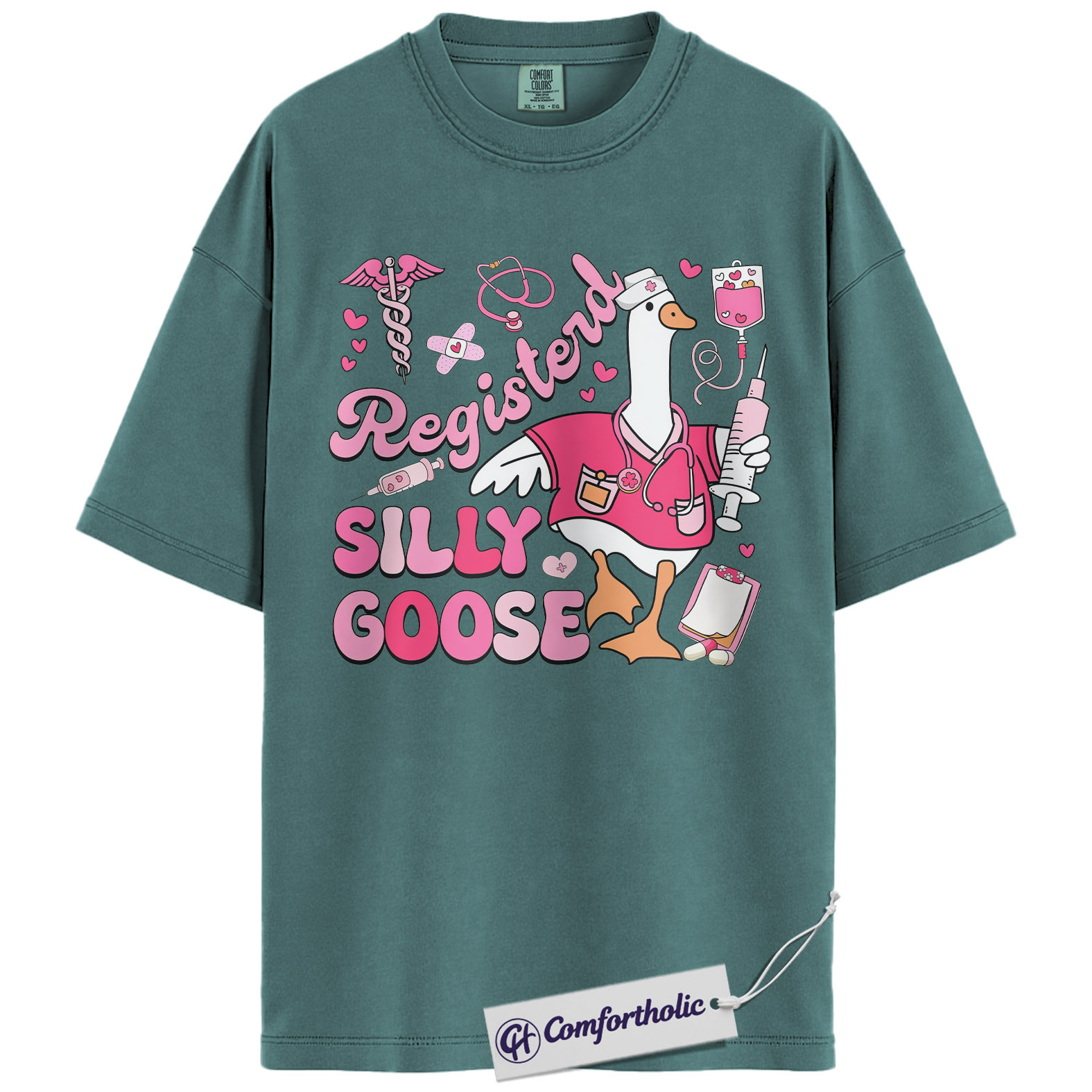 Registered Nurse Shirt, Funny Silly Goose Graphic Tee, RN Humor T-Shirt, Gift for Nurses & Nursing Students, Comfort Colors Shirt - Image 11