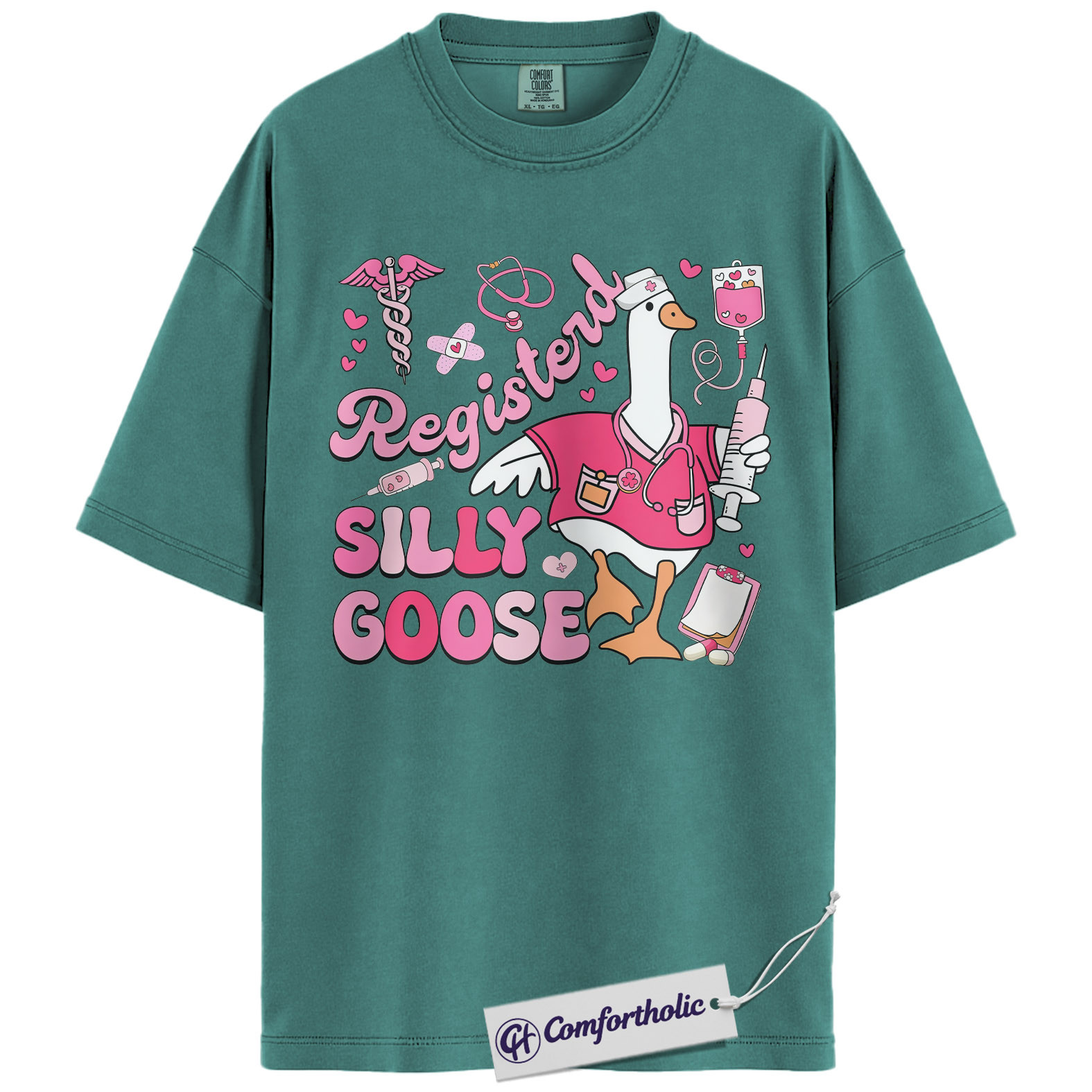 Registered Nurse Shirt, Funny Silly Goose Graphic Tee, RN Humor T-Shirt, Gift for Nurses & Nursing Students, Comfort Colors Shirt - Image 13