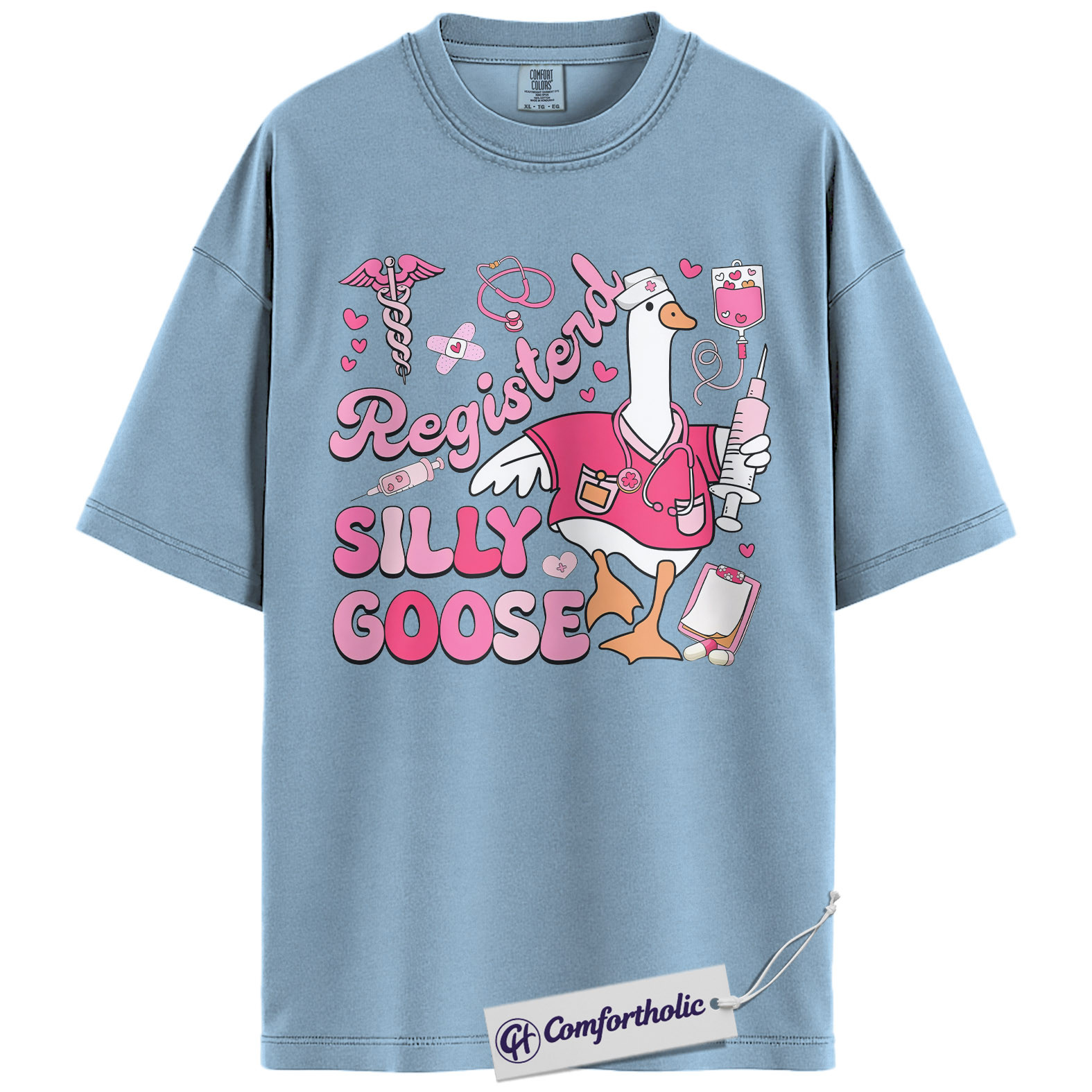Registered Nurse Shirt, Funny Silly Goose Graphic Tee, RN Humor T-Shirt, Gift for Nurses & Nursing Students, Comfort Colors Shirt - Image 14