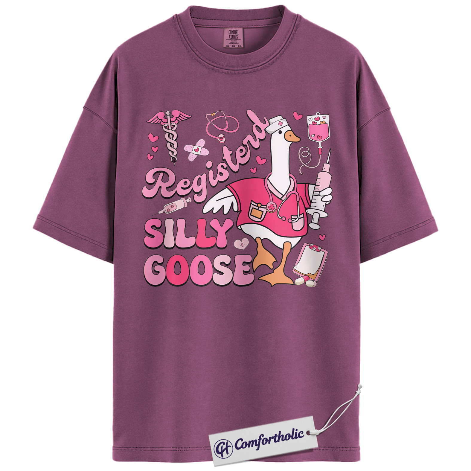 Registered Nurse Shirt, Funny Silly Goose Graphic Tee, RN Humor T-Shirt, Gift for Nurses & Nursing Students, Comfort Colors Shirt - Image 15