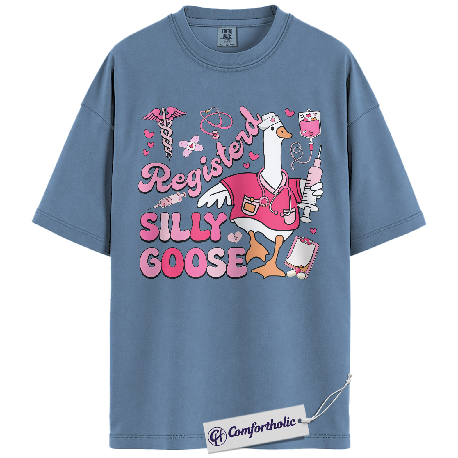 Registered Nurse Shirt, Funny Silly Goose Graphic Tee, RN Humor T-Shirt, Gift for Nurses & Nursing Students, Comfort Colors Shirt - Image 17