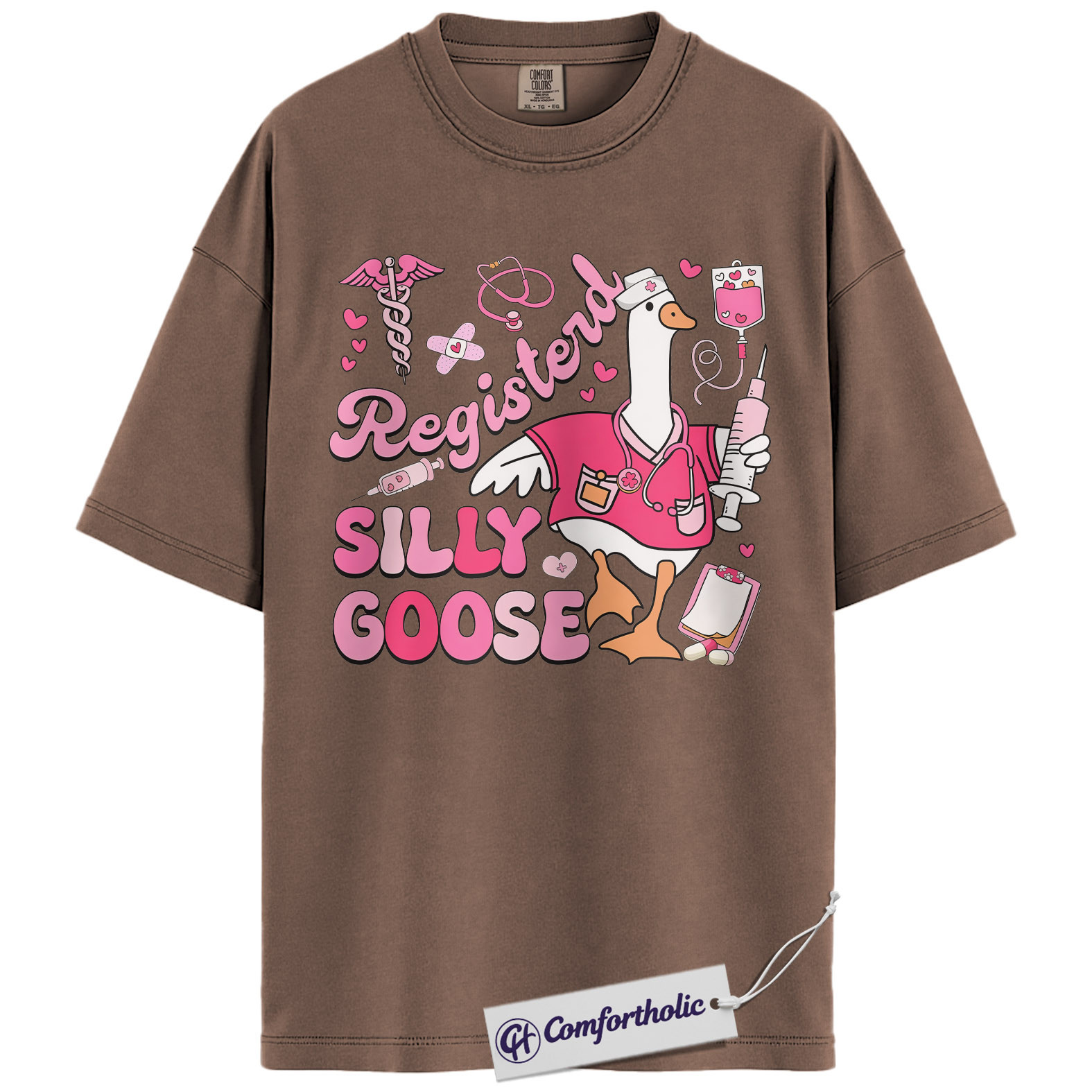 Registered Nurse Shirt, Funny Silly Goose Graphic Tee, RN Humor T-Shirt, Gift for Nurses & Nursing Students, Comfort Colors Shirt - Image 19