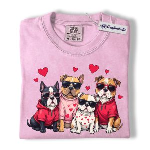 Woodland Animals Valentine Shirt, Cute Raccoon & Badger Graphic Tee, Funny Woodland Animal Lover T-Shirt, Valentine’s Day Gift for Her, Comfort Colors Shirt