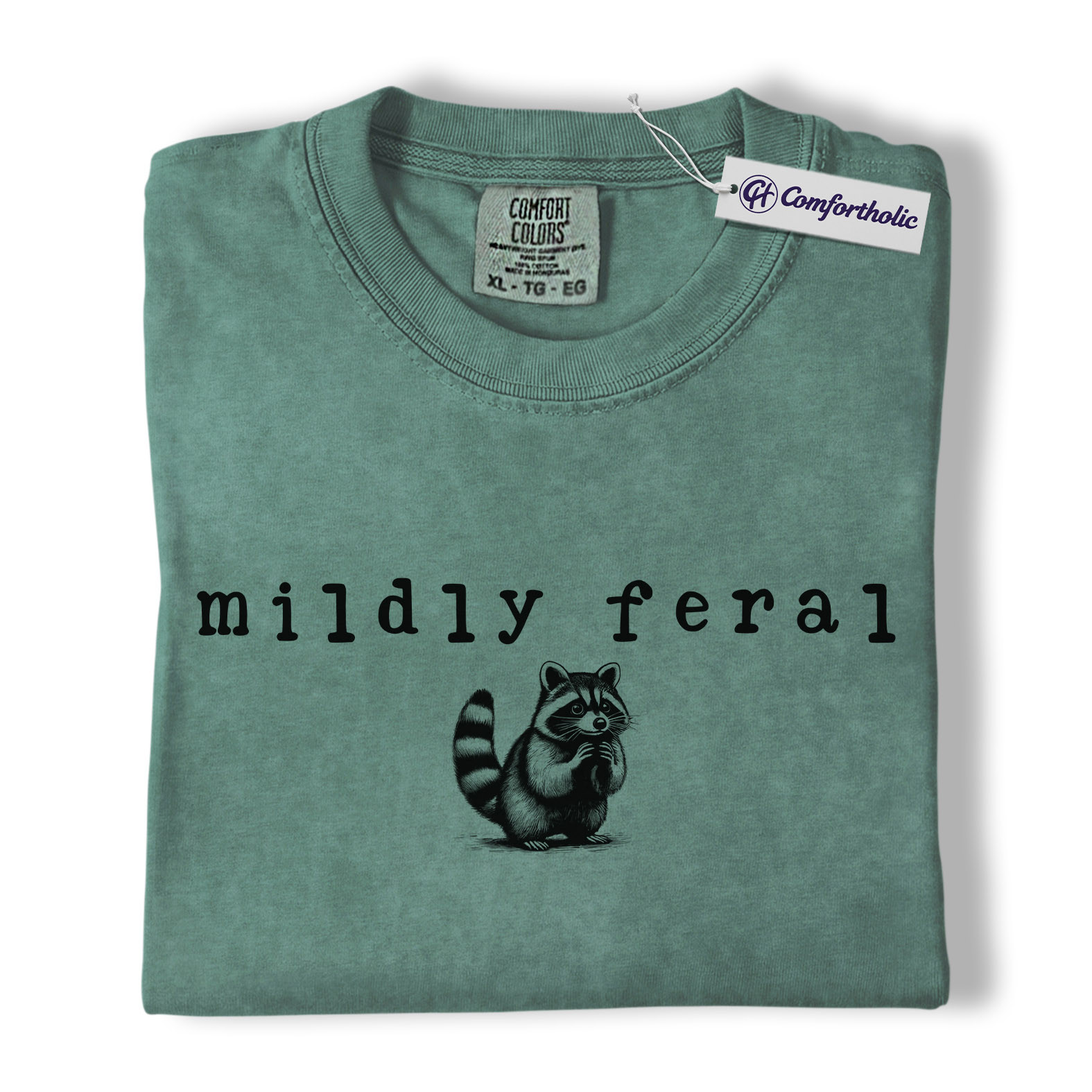 Mildly Feral Raccoon Shirt, Cute Funny Woodland Animal Graphic Tee, Sarcastic Introvert Raccoon T-Shirt, Gift for Raccoon Lovers & Nature Fans, Comfort Colors Shirt - Image 10