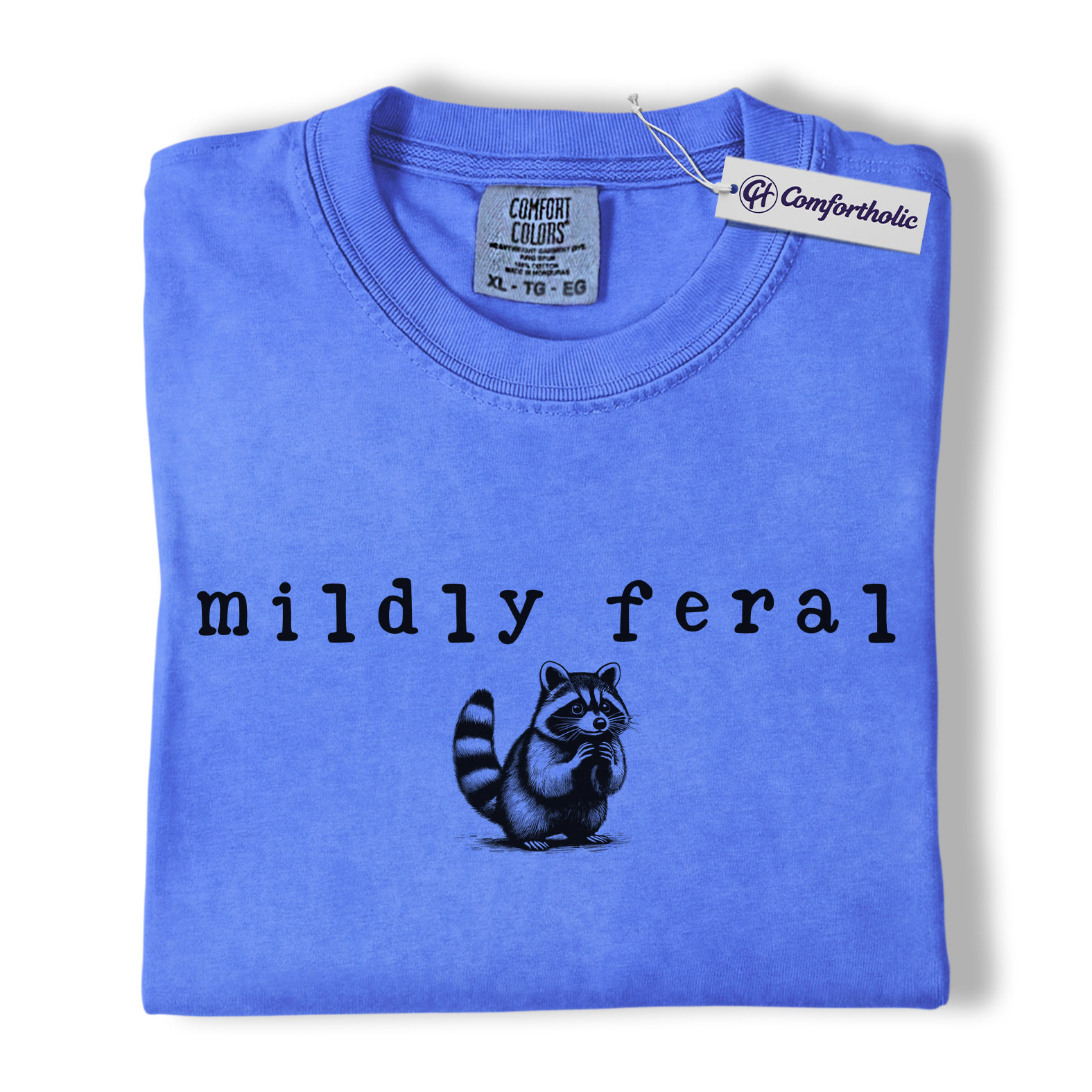 Mildly Feral Raccoon Shirt, Cute Funny Woodland Animal Graphic Tee, Sarcastic Introvert Raccoon T-Shirt, Gift for Raccoon Lovers & Nature Fans, Comfort Colors Shirt - Image 12