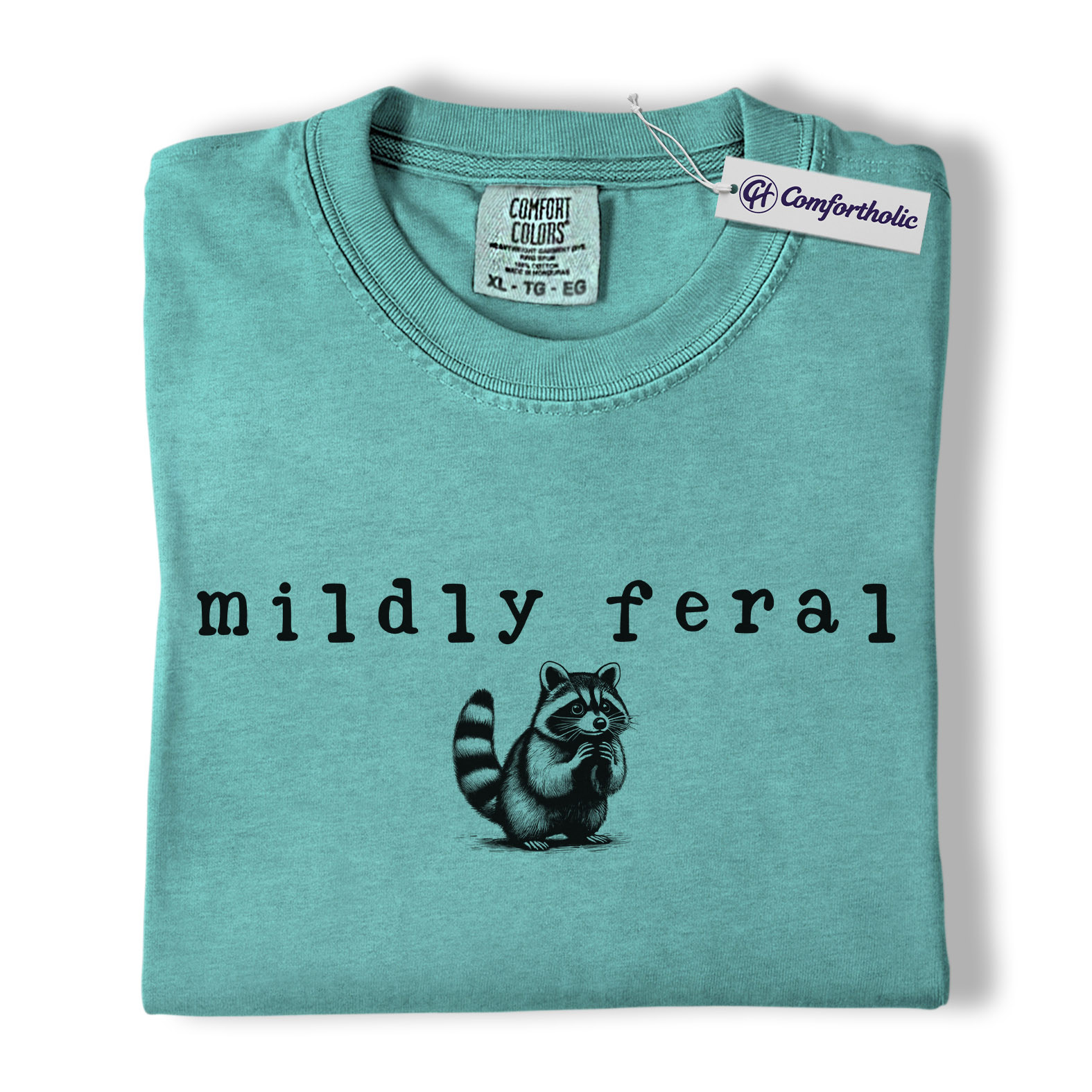 Mildly Feral Raccoon Shirt, Cute Funny Woodland Animal Graphic Tee, Sarcastic Introvert Raccoon T-Shirt, Gift for Raccoon Lovers & Nature Fans, Comfort Colors Shirt - Image 13