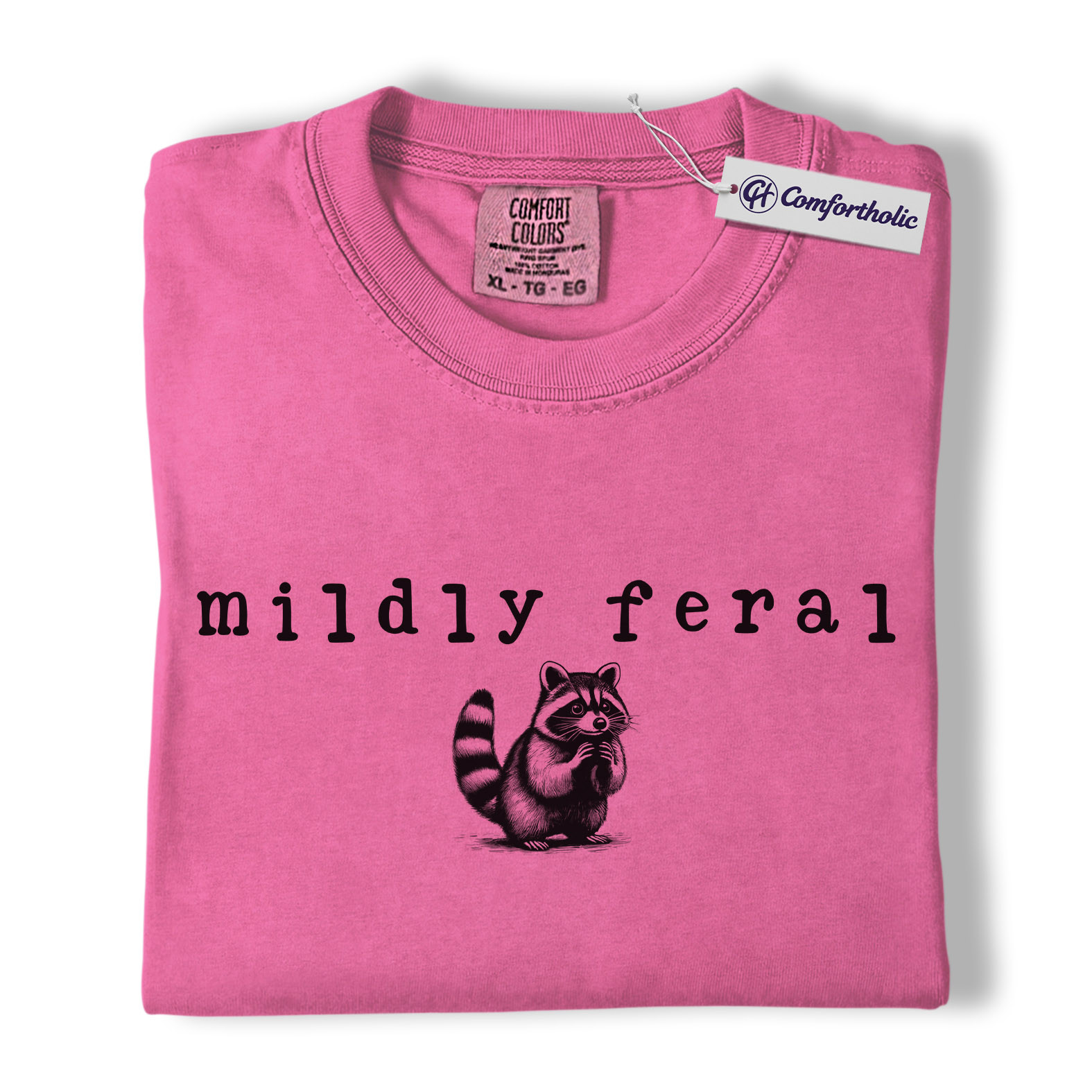 Mildly Feral Raccoon Shirt, Cute Funny Woodland Animal Graphic Tee, Sarcastic Introvert Raccoon T-Shirt, Gift for Raccoon Lovers & Nature Fans, Comfort Colors Shirt - Image 16