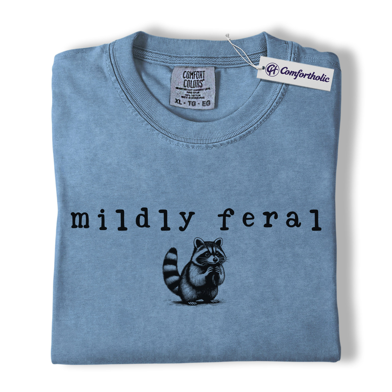 Mildly Feral Raccoon Shirt, Cute Funny Woodland Animal Graphic Tee, Sarcastic Introvert Raccoon T-Shirt, Gift for Raccoon Lovers & Nature Fans, Comfort Colors Shirt - Image 17