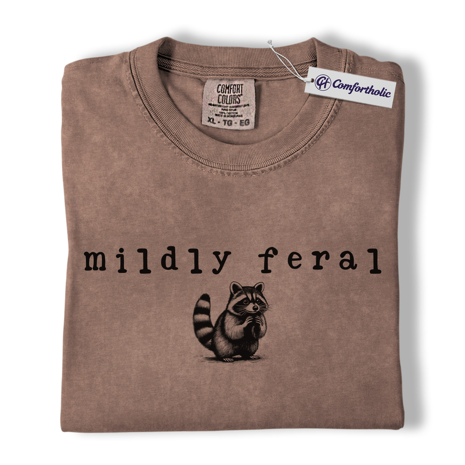 Mildly Feral Raccoon Shirt, Cute Funny Woodland Animal Graphic Tee, Sarcastic Introvert Raccoon T-Shirt, Gift for Raccoon Lovers & Nature Fans, Comfort Colors Shirt - Image 19
