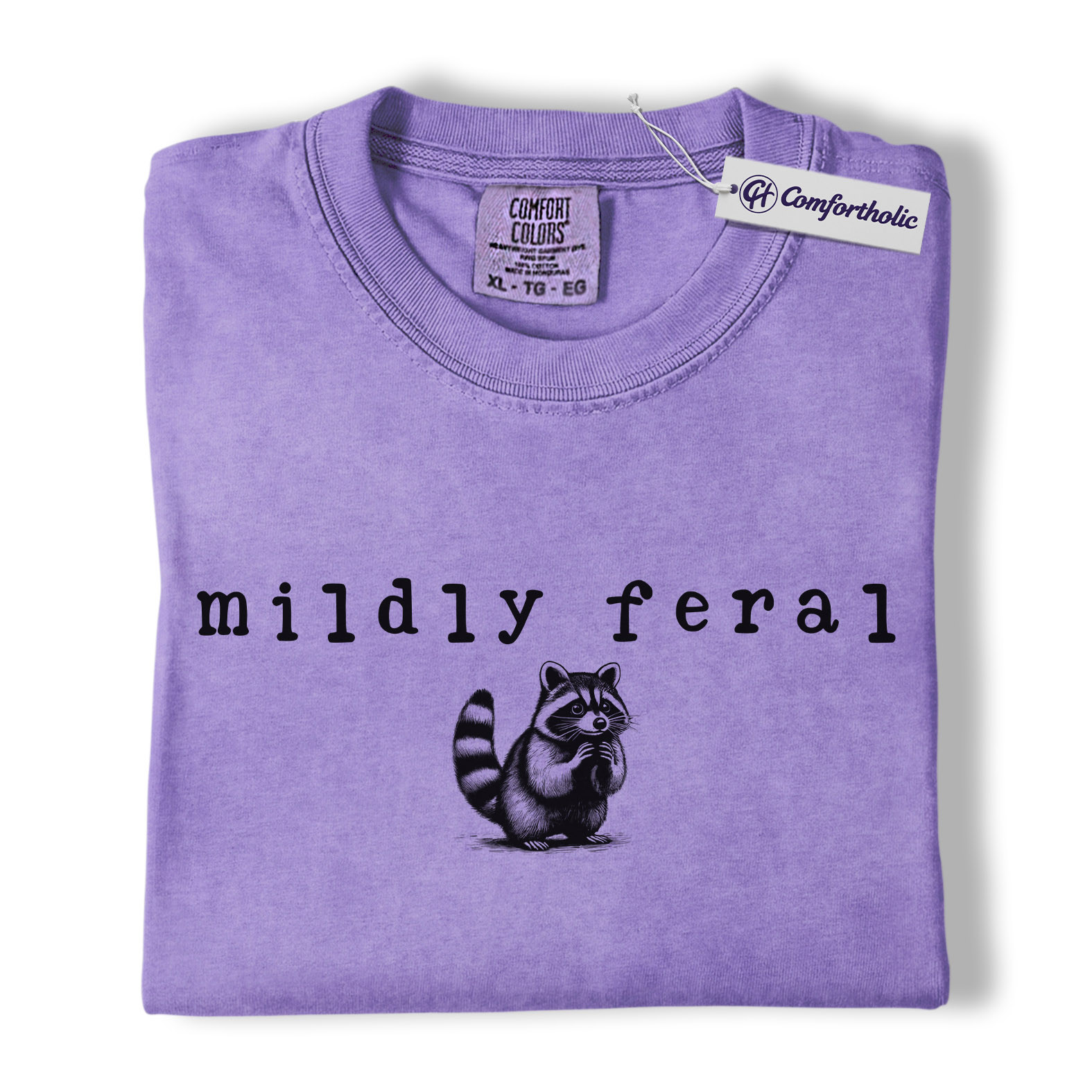 Mildly Feral Raccoon Shirt, Cute Funny Woodland Animal Graphic Tee, Sarcastic Introvert Raccoon T-Shirt, Gift for Raccoon Lovers & Nature Fans, Comfort Colors Shirt - Image 20