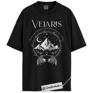 Velaris Shirt, Night Court Fantasy Graphic Tee, Romantasy Book Lover T-Shirt, Acotar Gift for Bookish Readers, Comfort Colors Shirt