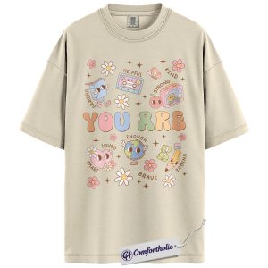 You Are Affirmations Shirt, Cute Teacher Graphic Tee, Classroom Motivation T-Shirt, Teacher Appreciation Gift, Comfort Colors Shirt