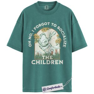 Funny Frog Quote Shirt, Cottagecore Mushroom Graphic Tee, Whimsical Nature Aesthetic T-Shirt, Cute Gift for Frog Lovers, Comfort Colors Shirt