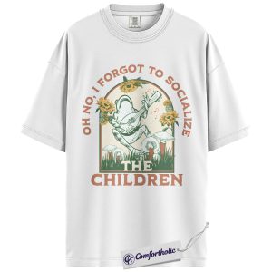 Alternative view of Funny Frog Quote Shirt, Cottagecore Mushroom Graphic Tee, Whimsical Nature Aesthetic T-Shirt, Cute Gift for Frog Lovers, Comfort Colors Shirt