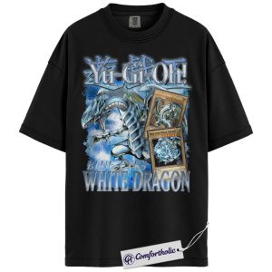 Blue-Eyes White Dragon Shirt, Yugioh Shirt, Anime Graphic Tee, Comfort Colors Shirt