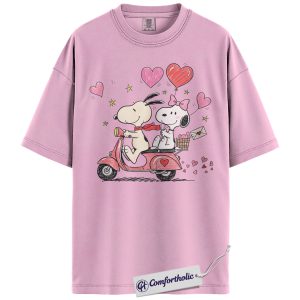 Snoopy Shirt, Peanuts Shirt, Valentine's Day Shirt, Animated Graphic Tee, Comfort Colors Shirt