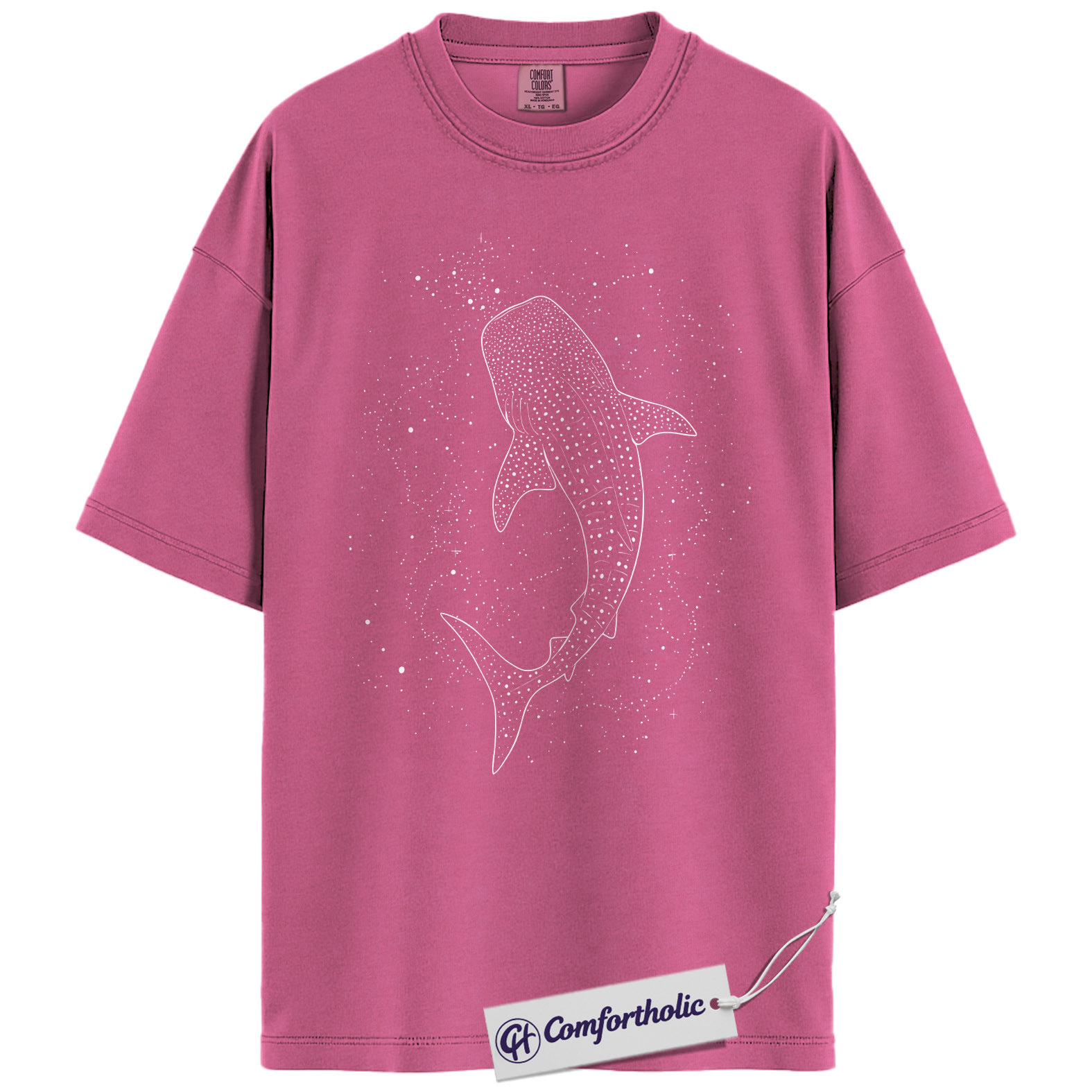 Whale Shark Shirt, Minimalist Shark Graphic Tee, Ocean Lover T-Shirt, Marine Biology Aesthetic Top, Gift for Shark Lovers, Comfort Colors Shirt - Image 16