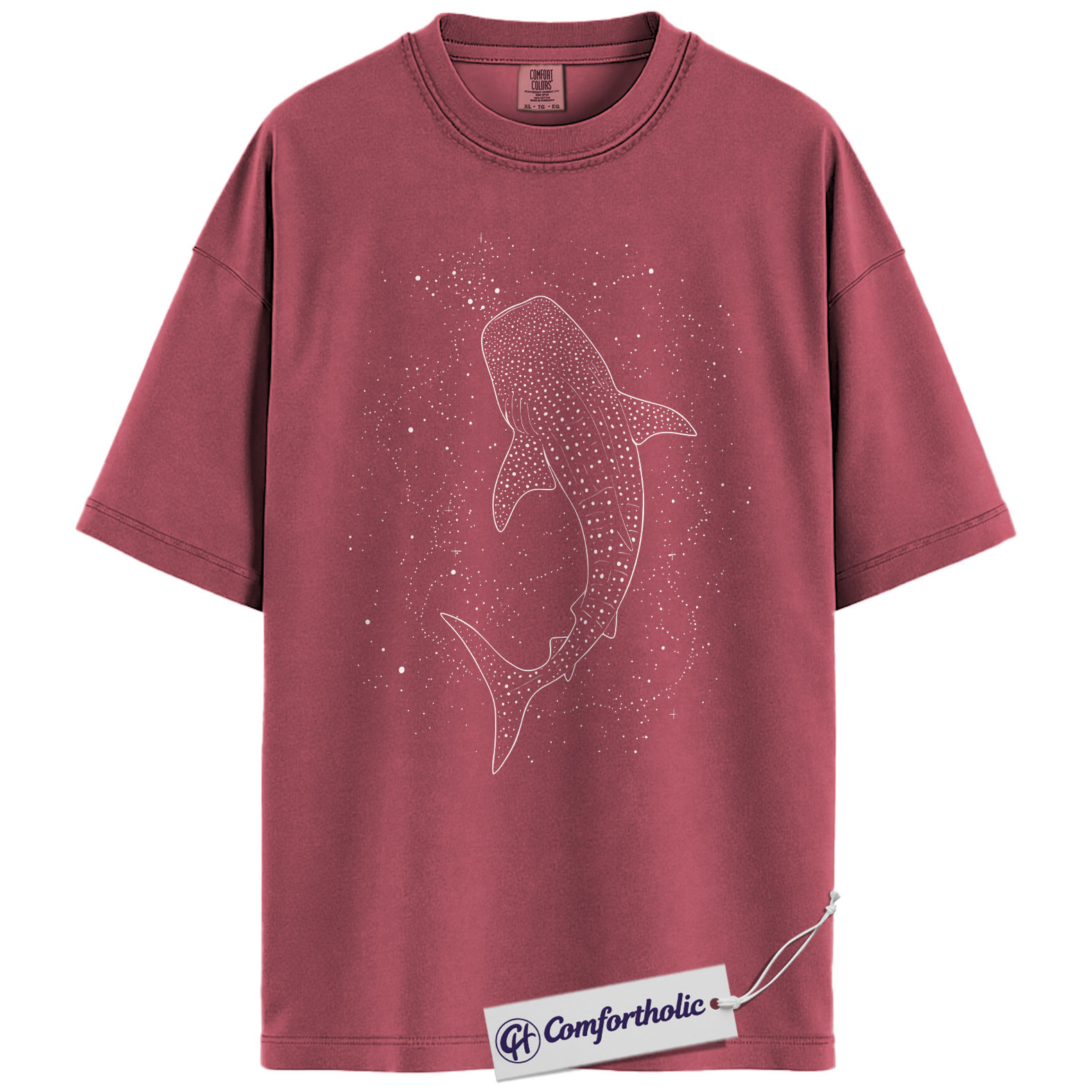 Whale Shark Shirt, Minimalist Shark Graphic Tee, Ocean Lover T-Shirt, Marine Biology Aesthetic Top, Gift for Shark Lovers, Comfort Colors Shirt - Image 18