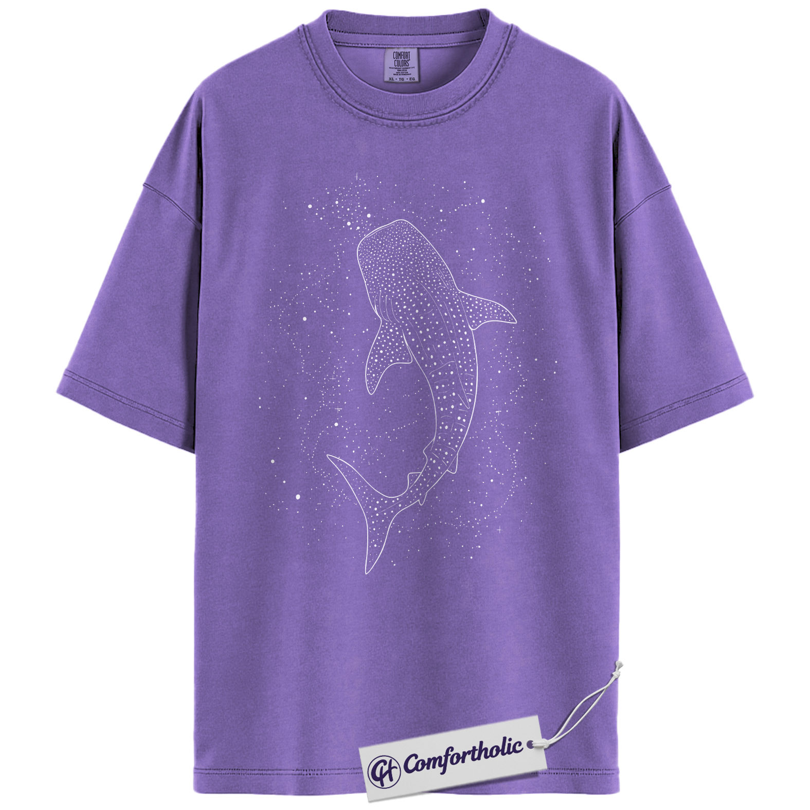 Whale Shark Shirt, Minimalist Shark Graphic Tee, Ocean Lover T-Shirt, Marine Biology Aesthetic Top, Gift for Shark Lovers, Comfort Colors Shirt - Image 20