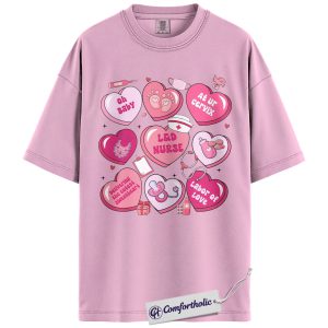 Valentine L&D Nurse Shirt, Funny OB Nurse Pun Graphic Tee, Cute Labor & Delivery Appreciation T-Shirt, Gift for Birth Workers, Comfort Colors Shirt