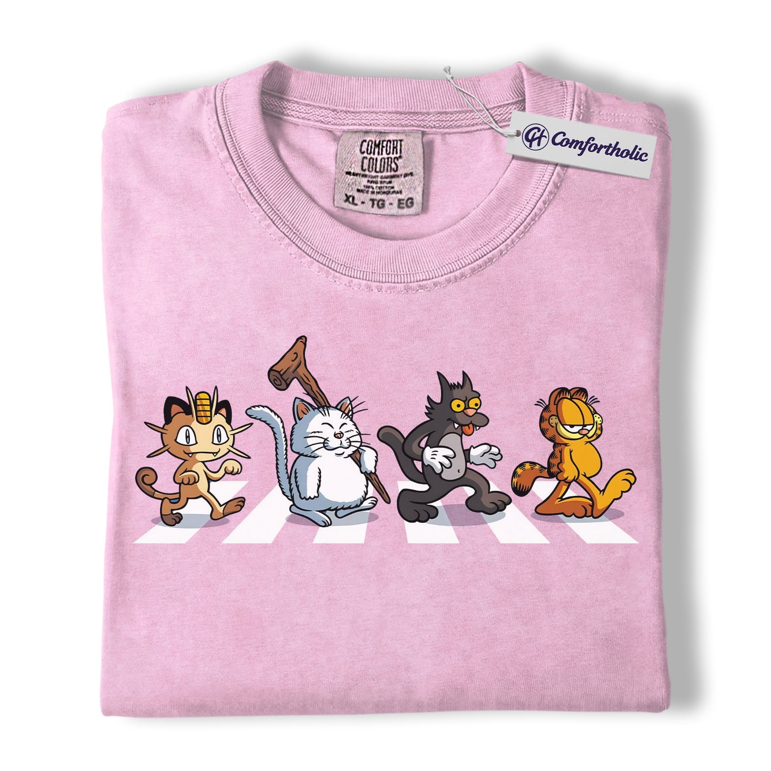 Cartoon Cats Shirt, Anime Graphic Tee, Comfort Colors Shirt - Image 7