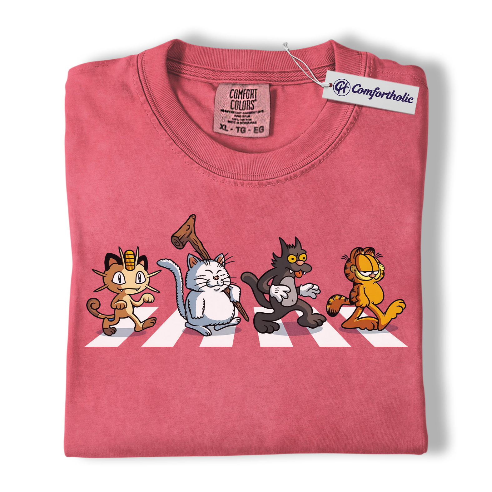 Cartoon Cats Shirt, Anime Graphic Tee, Comfort Colors Shirt - Image 8