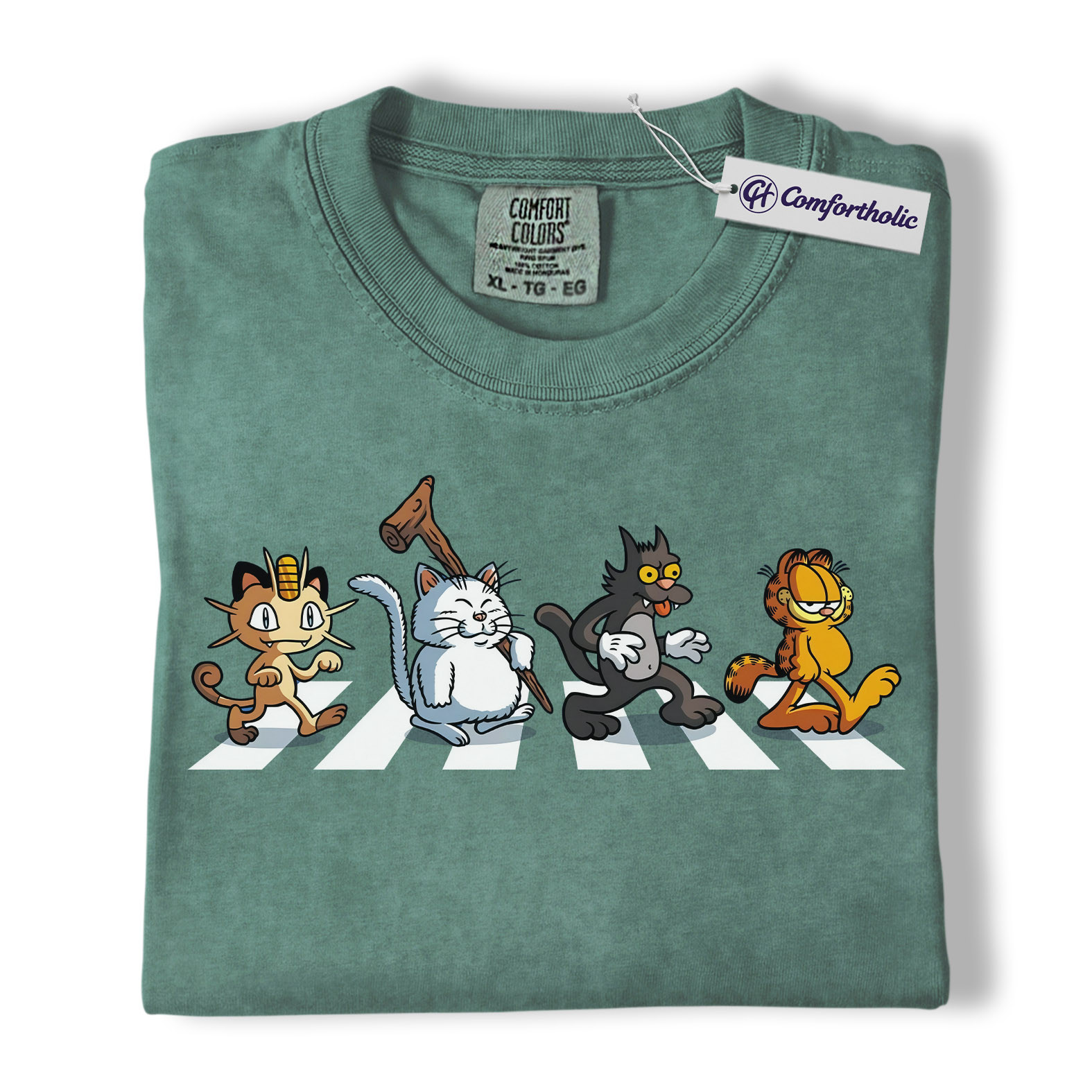 Cartoon Cats Shirt, Anime Graphic Tee, Comfort Colors Shirt - Image 9