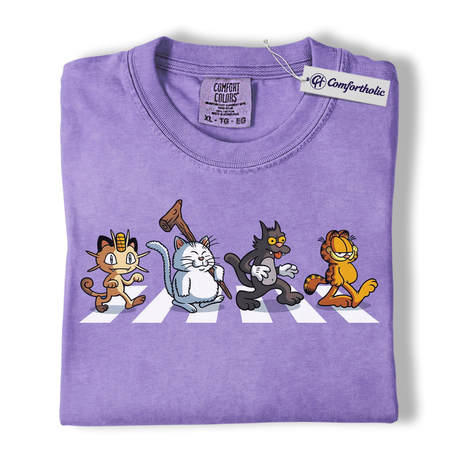 Cartoon Cats Shirt, Anime Graphic Tee, Comfort Colors Shirt - Image 19