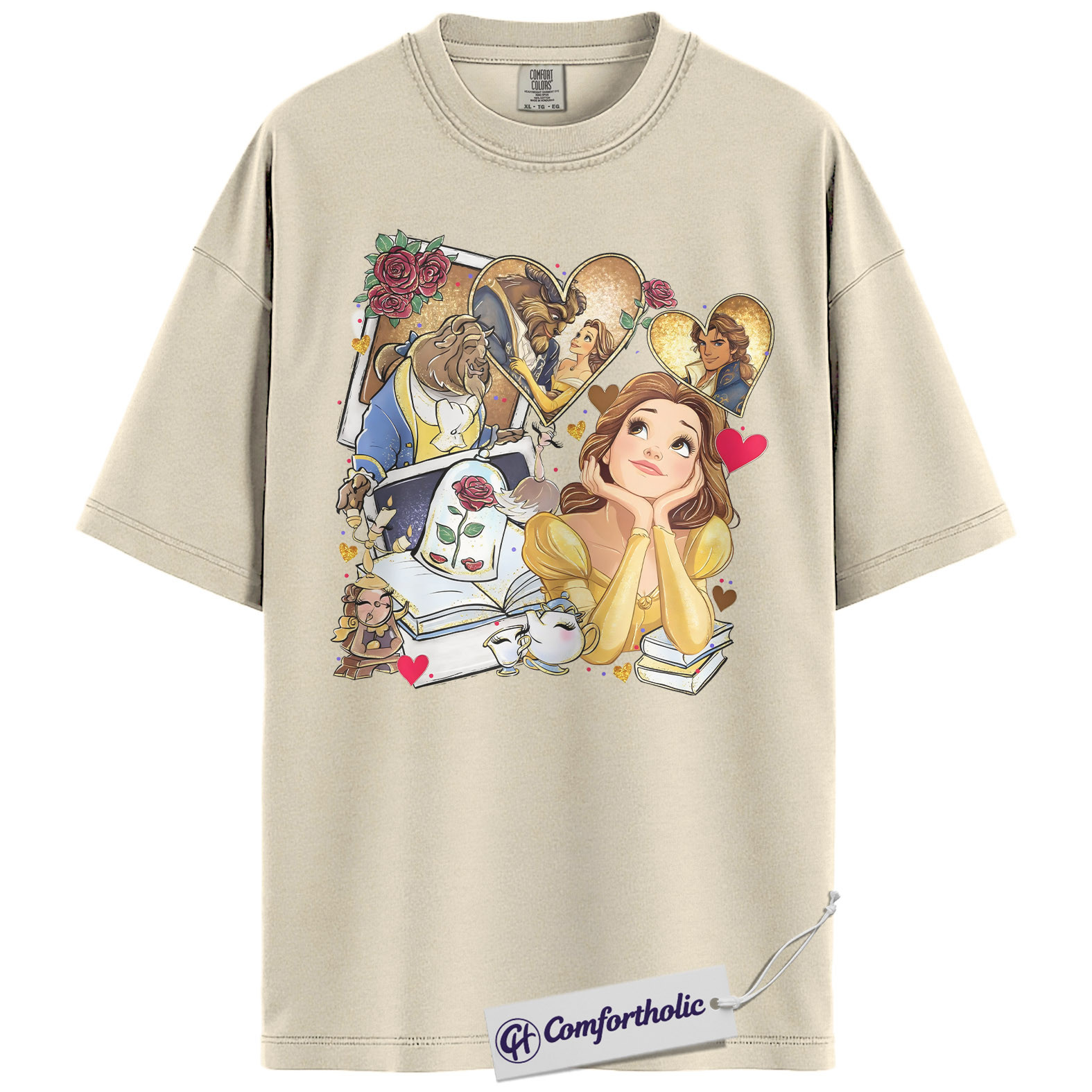 Beauty and the Beast Shirt, Animated Graphic Tee, Comfort Colors Shirt - Image 5