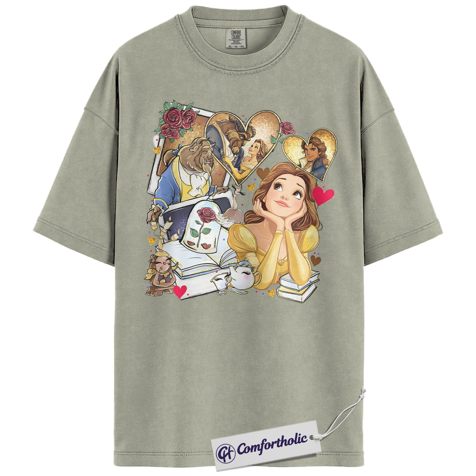 Beauty and the Beast Shirt, Animated Graphic Tee, Comfort Colors Shirt - Image 7