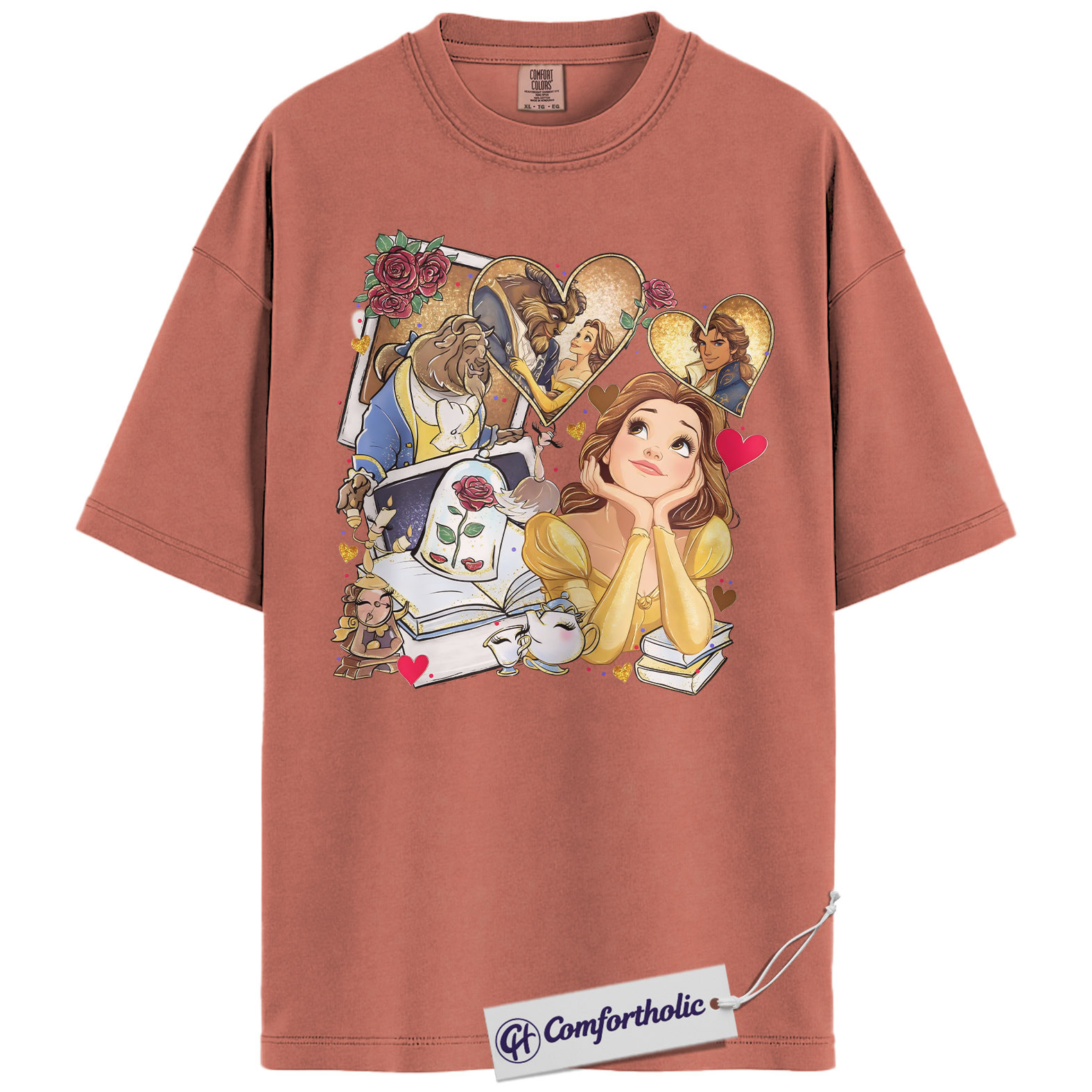 Beauty and the Beast Shirt, Animated Graphic Tee, Comfort Colors Shirt - Image 8