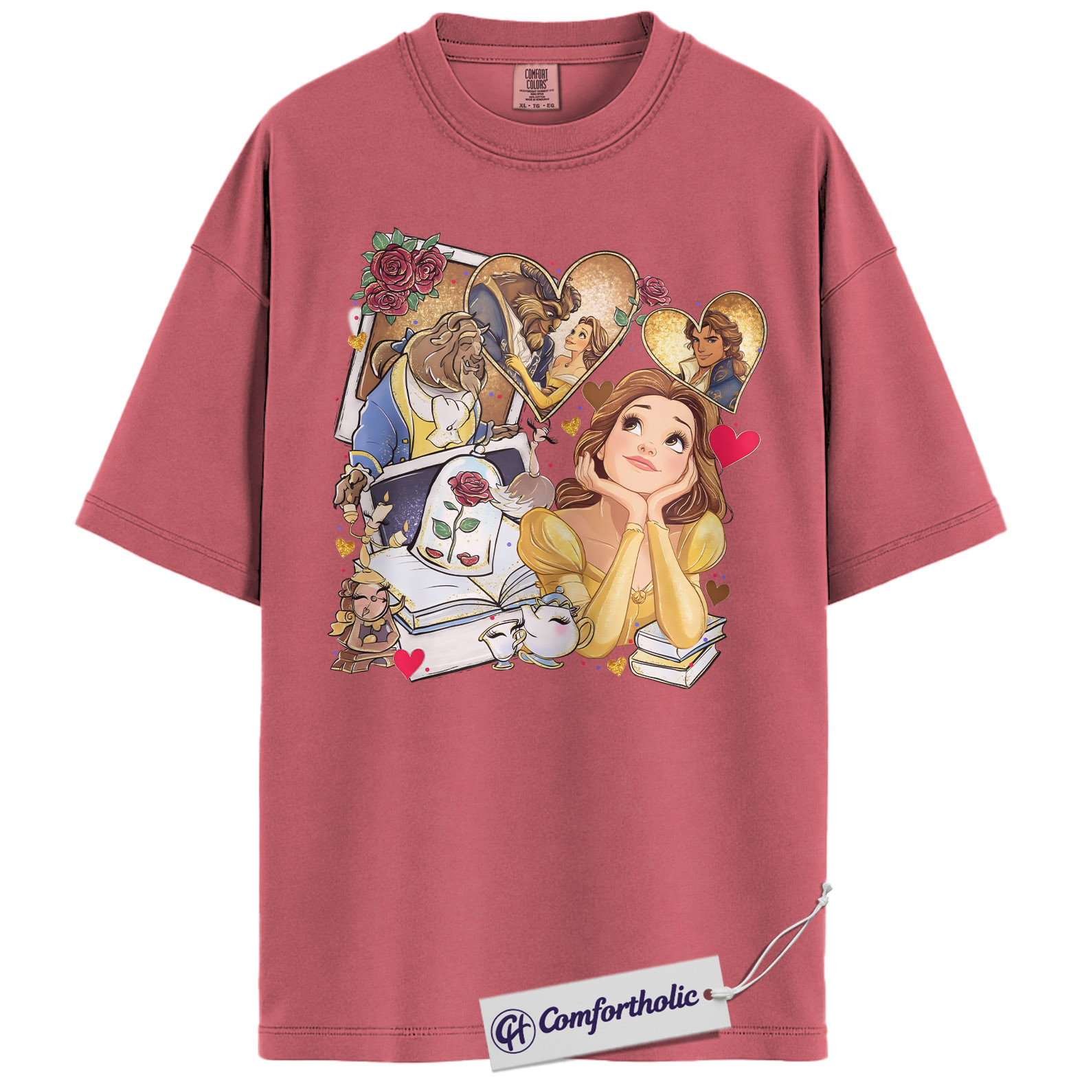 Beauty and the Beast Shirt, Animated Graphic Tee, Comfort Colors Shirt - Image 10