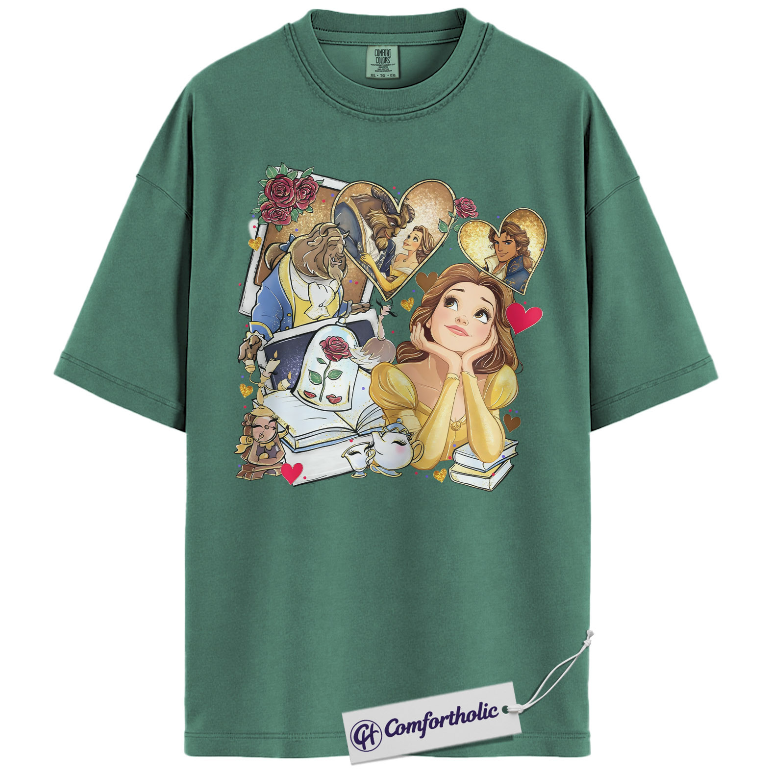 Beauty and the Beast Shirt, Animated Graphic Tee, Comfort Colors Shirt - Image 11