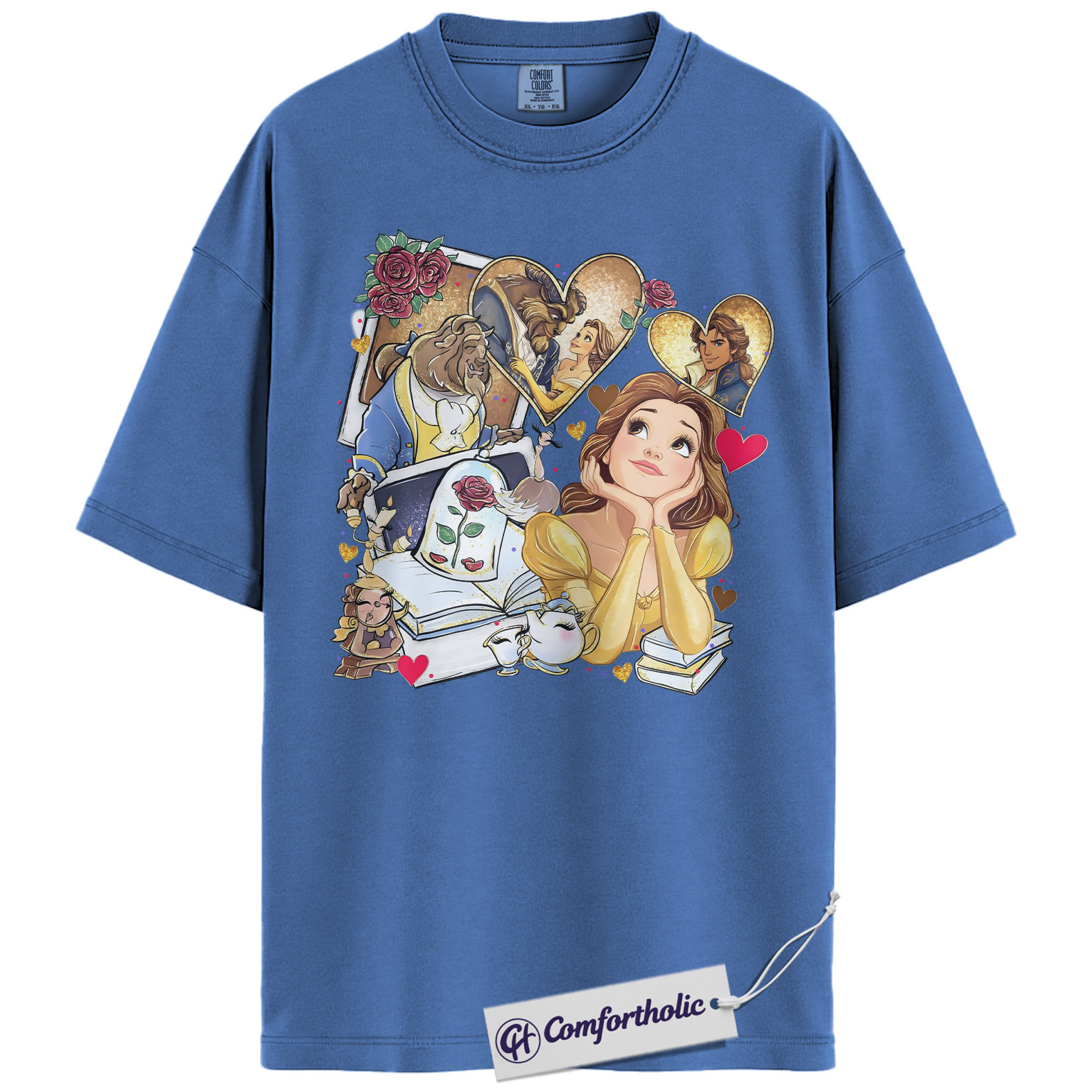 Beauty and the Beast Shirt, Animated Graphic Tee, Comfort Colors Shirt - Image 13