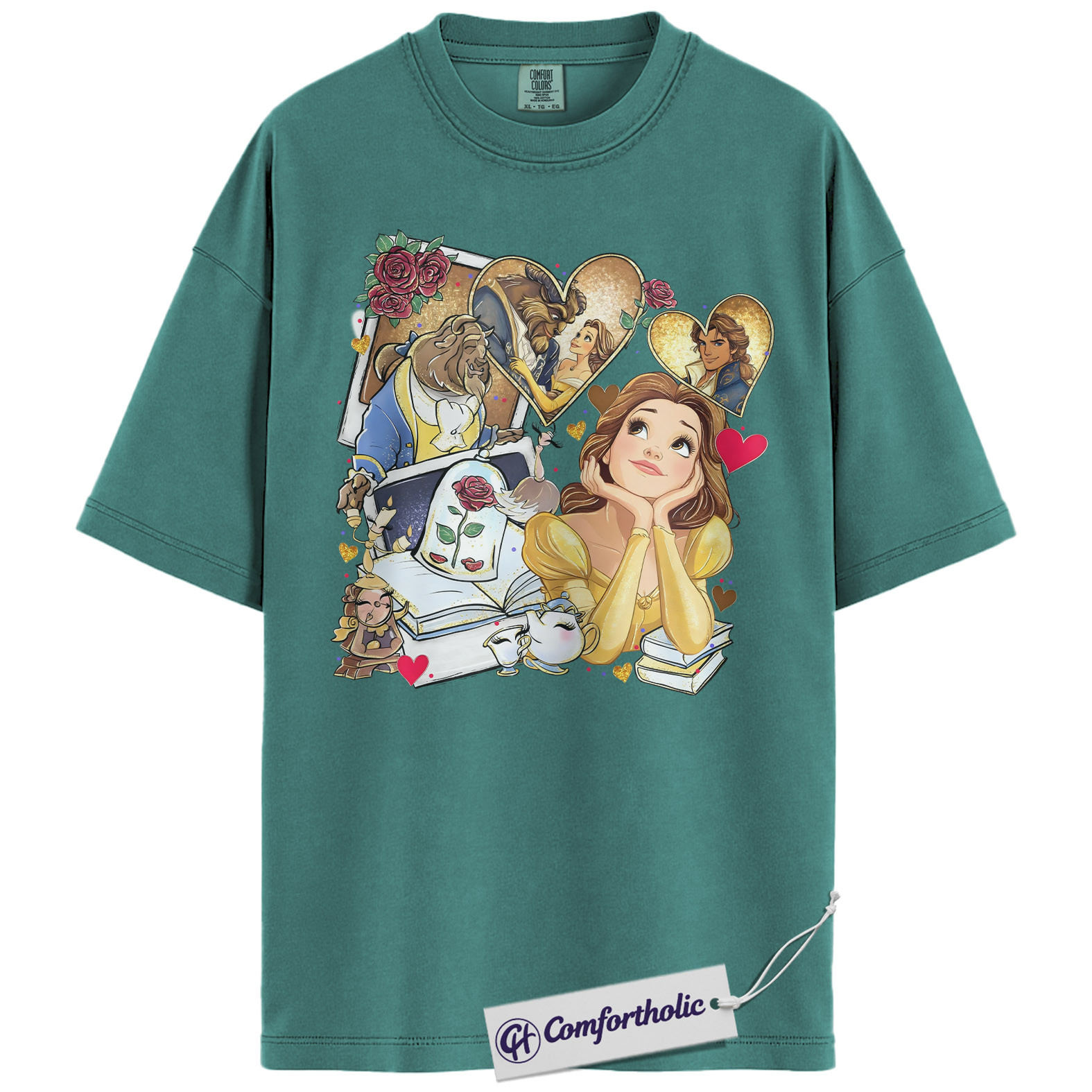 Beauty and the Beast Shirt, Animated Graphic Tee, Comfort Colors Shirt - Image 14