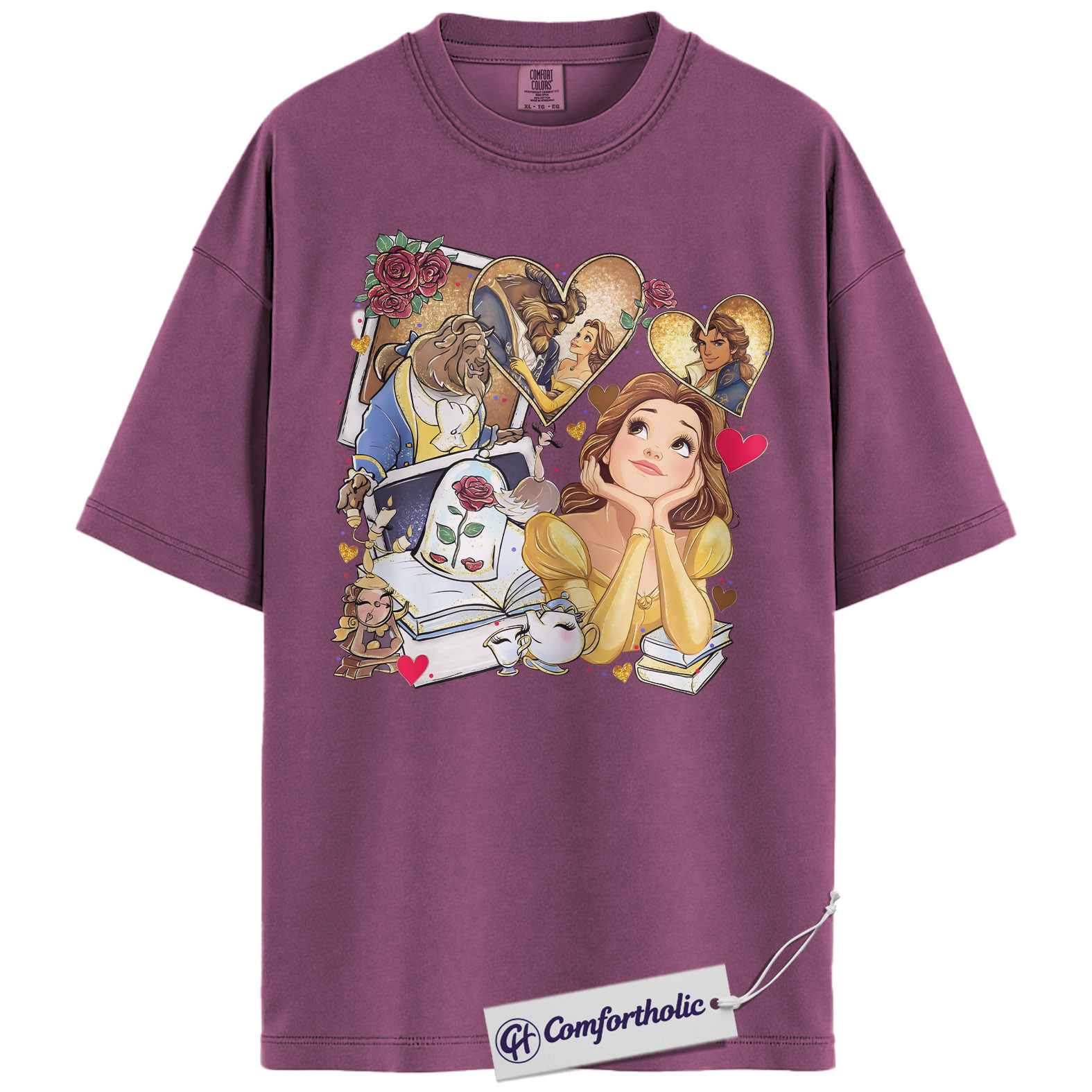 Beauty and the Beast Shirt, Animated Graphic Tee, Comfort Colors Shirt - Image 16