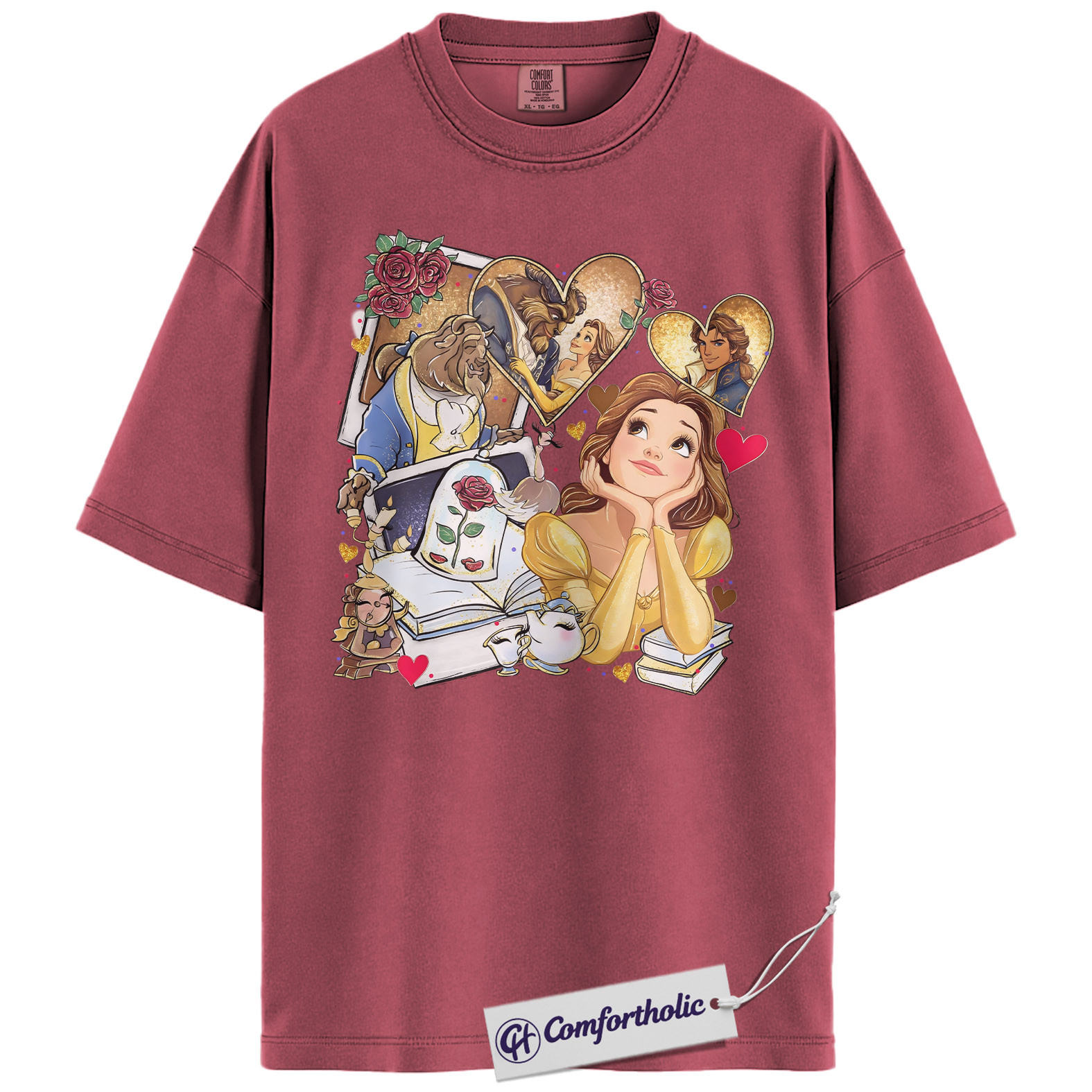 Beauty and the Beast Shirt, Animated Graphic Tee, Comfort Colors Shirt - Image 19